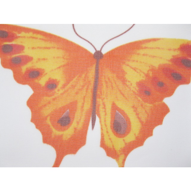 ELBERSDRUCKE Gardine »Mariposa 04 orange-weiss«, (1 St.) online bestellen |  Jelmoli-Versand