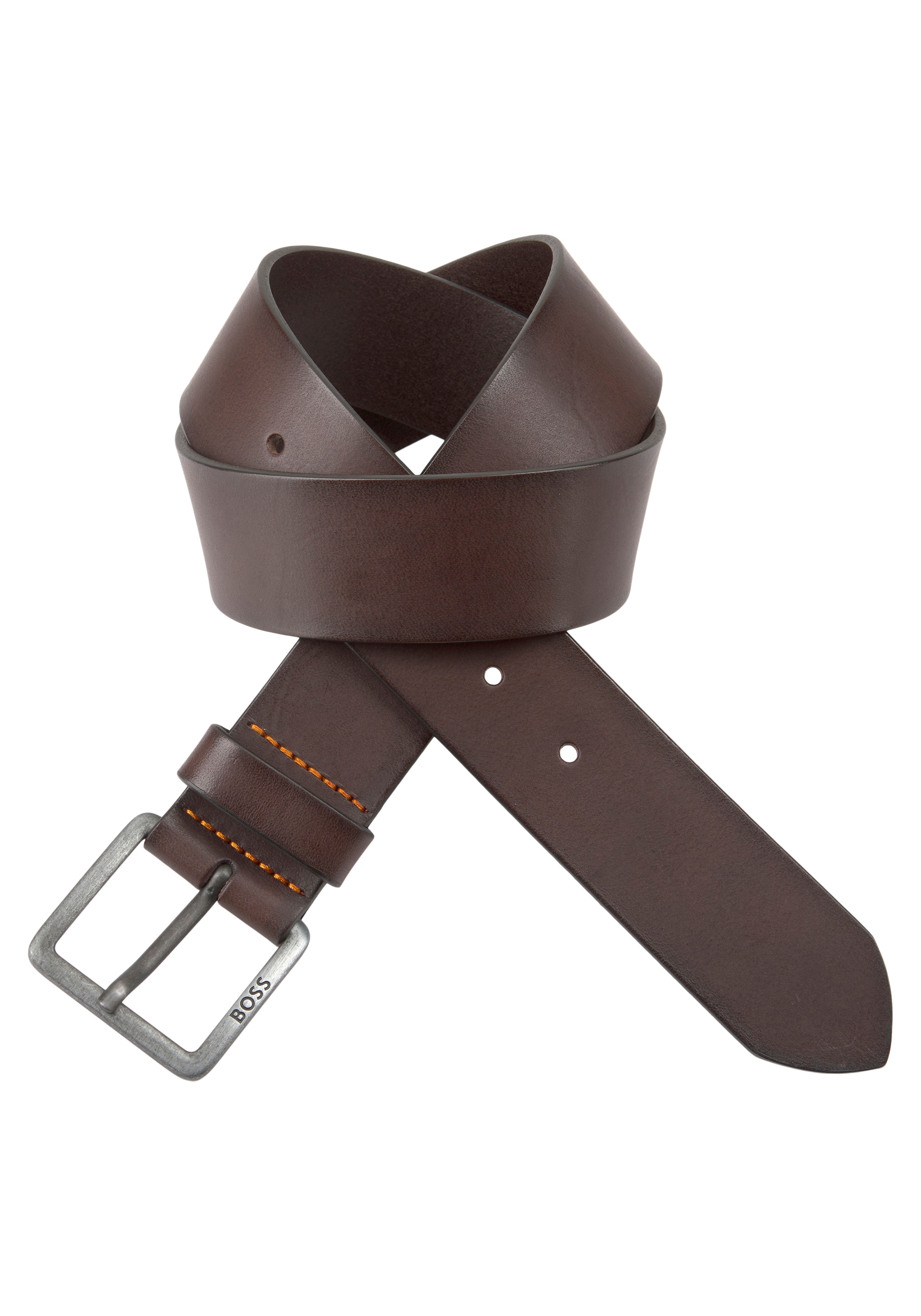 BOSS Ledergürtel »Jeeko_Sz40«, mit BOSS Logo-Schriftzug auf der Schliesse