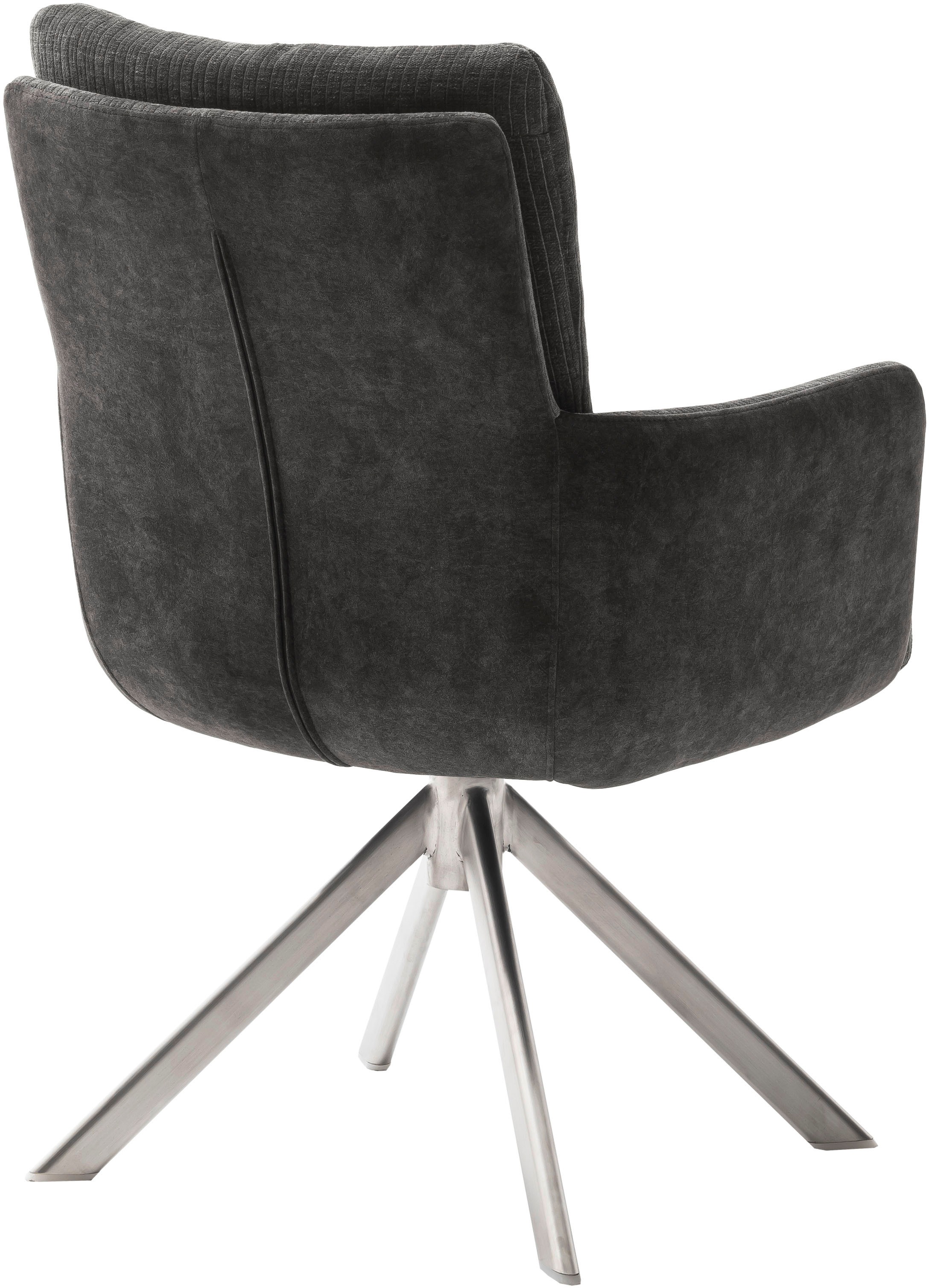 MCA furniture Esszimmerstuhl »MALIA«, (Set, 2 Stck), 360° drehbar, Taschenfederkern, Sitzhöhe ca. 49 cm