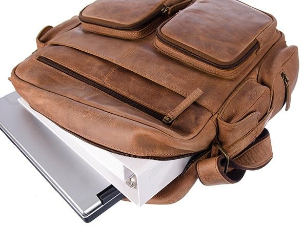 GreenLand Nature Messenger Bag »Montenegro«, shoppen Vortaschen echtem praktischen | online Jelmoli-Versand aus mit Leder