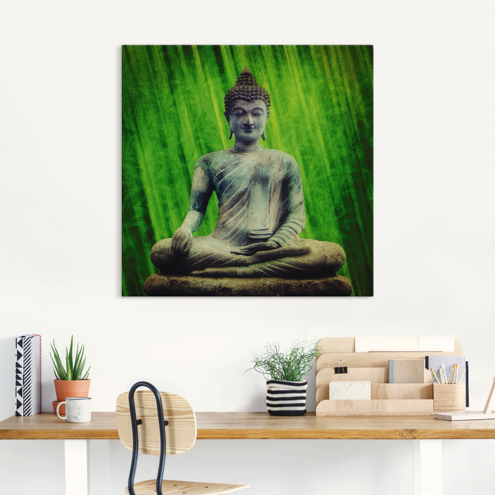 Artland Wandbild »Buddha«, Religion, (1 St.), als Leinwandbild, Wandaufkleber oder Poster in versch. Grössen