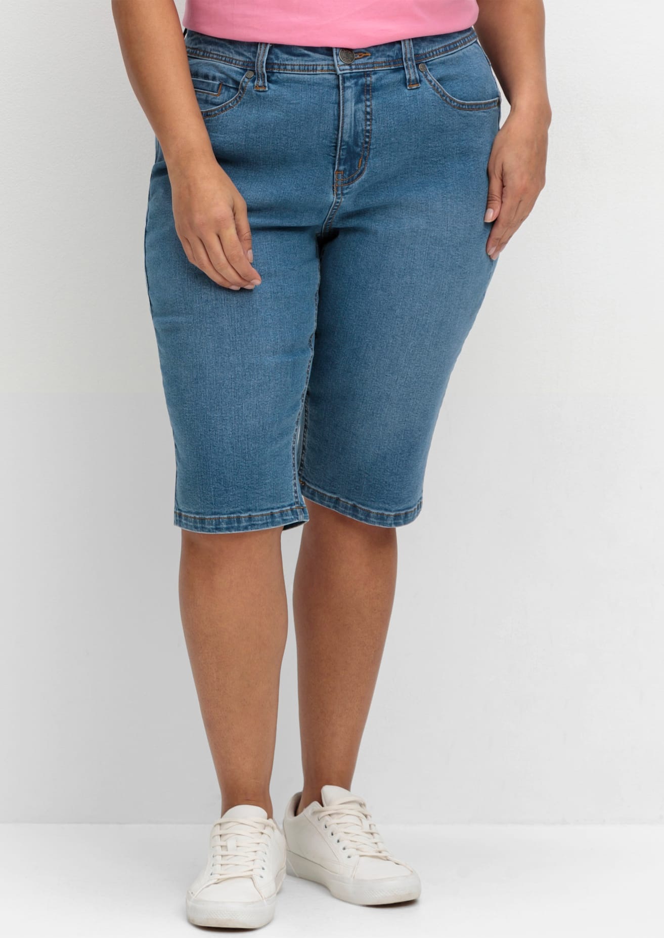 Sheego Jeansbermudas, (1 tlg.)