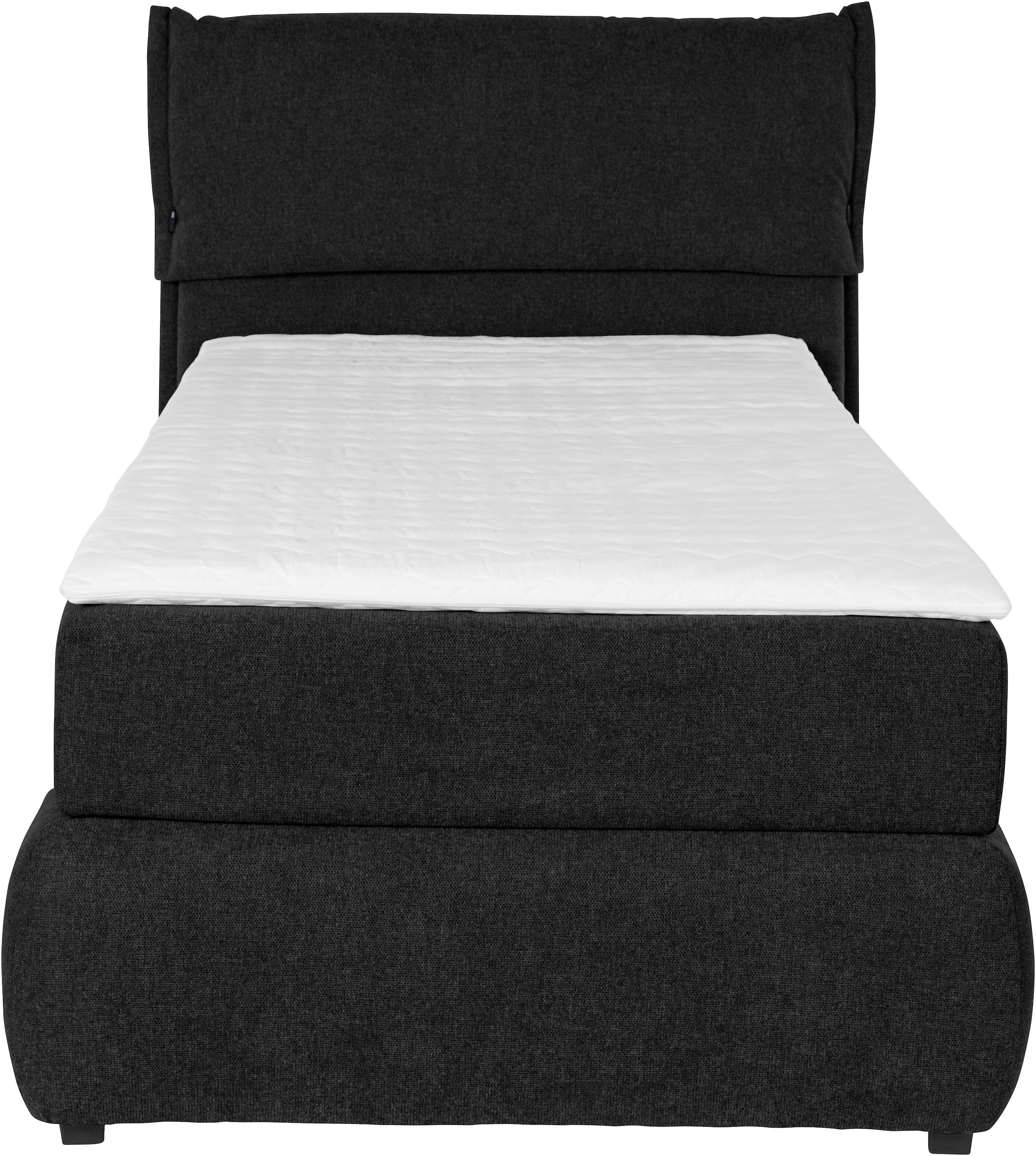 andas Boxspringbett »Jenson«, in 4 Farben, 4 Breiten, 3 Matratzenarten in 2 Härtegraden, Topper