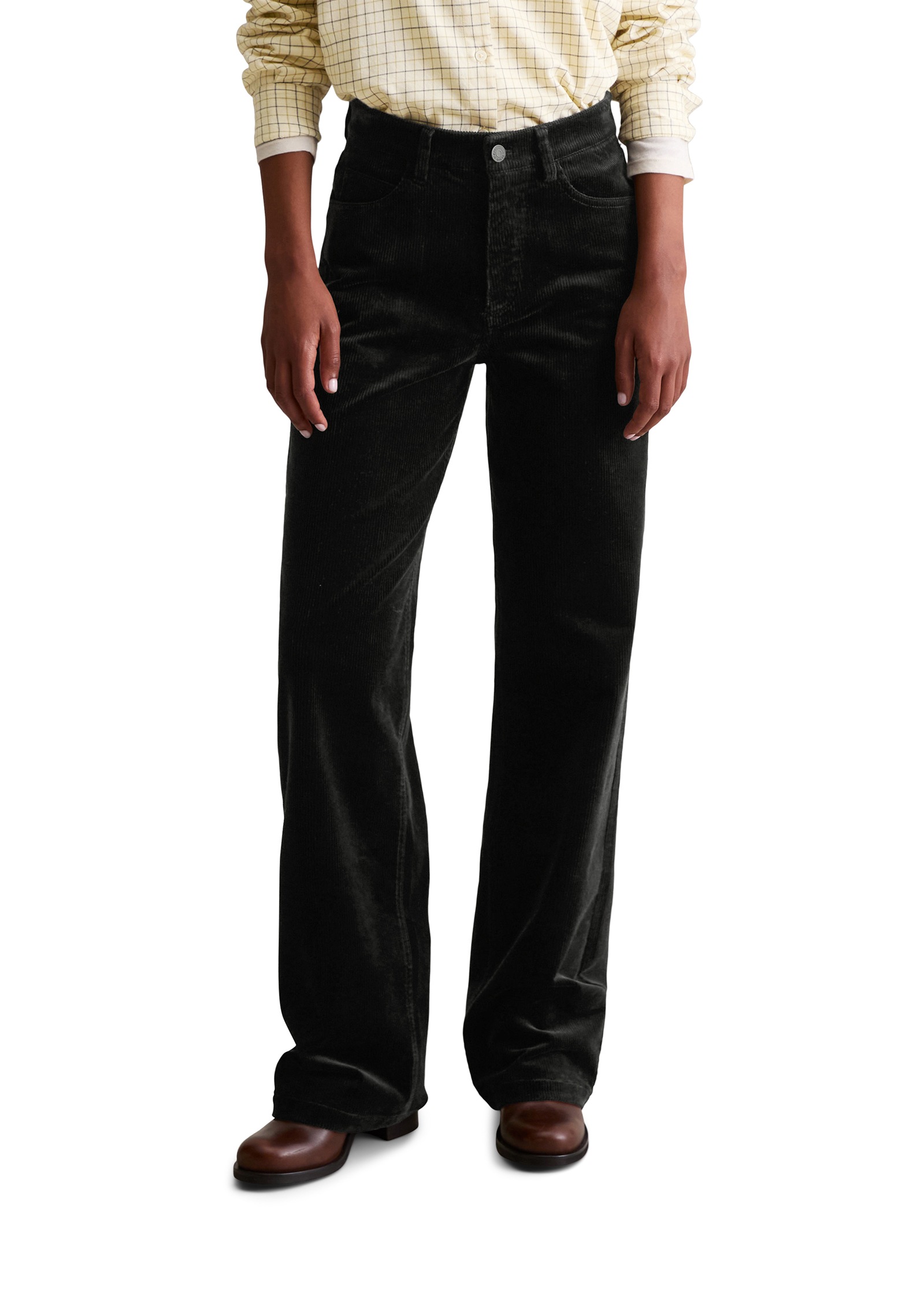 Marc OPolo DENIM Cordhose "Tomma Wide" mit Rippstruktur, aus Bio-Baumwoll-Mix, weites, gerades Bein