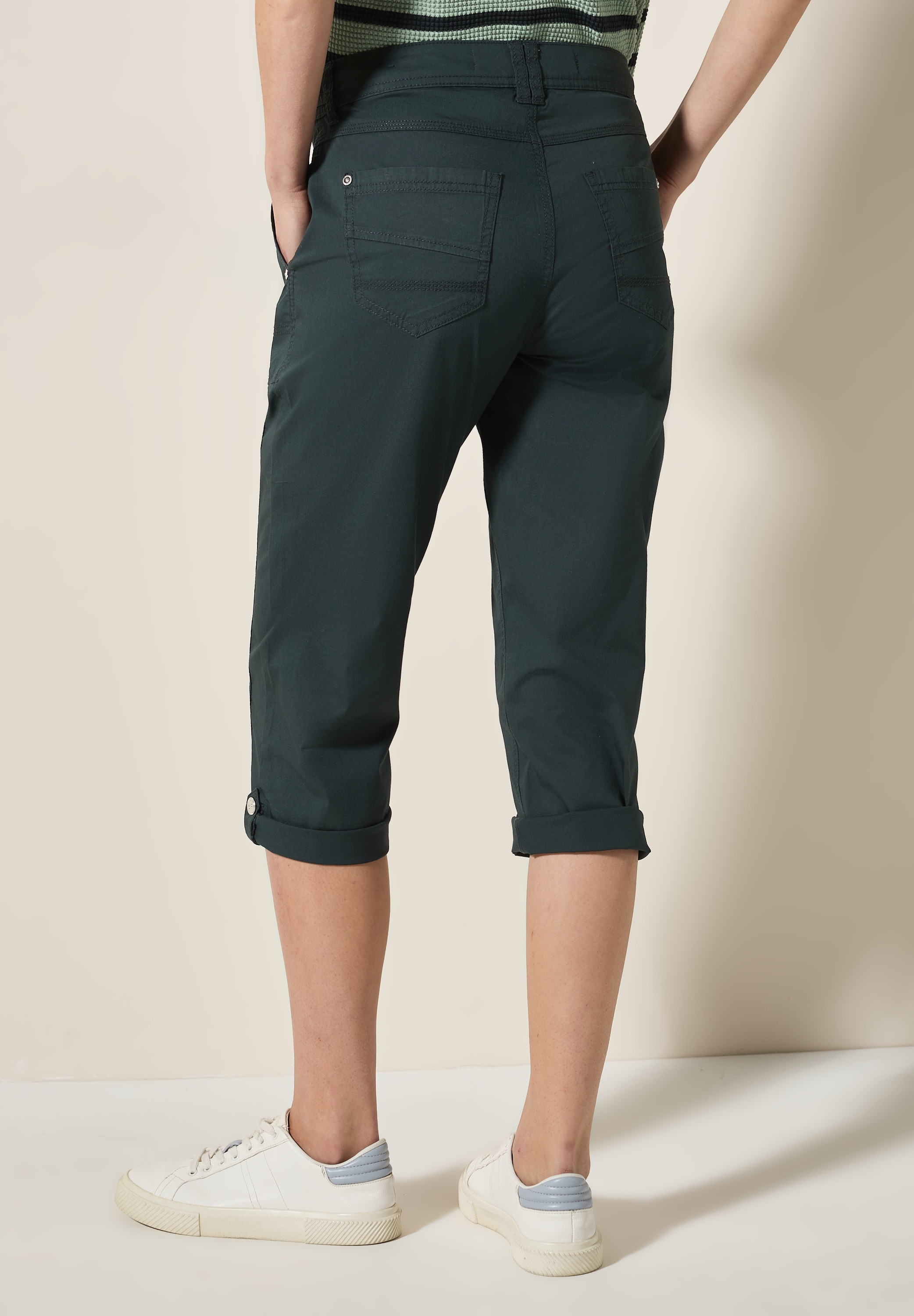 Cecil Caprihose »Style New York«, mit Knopfdetails am Bund