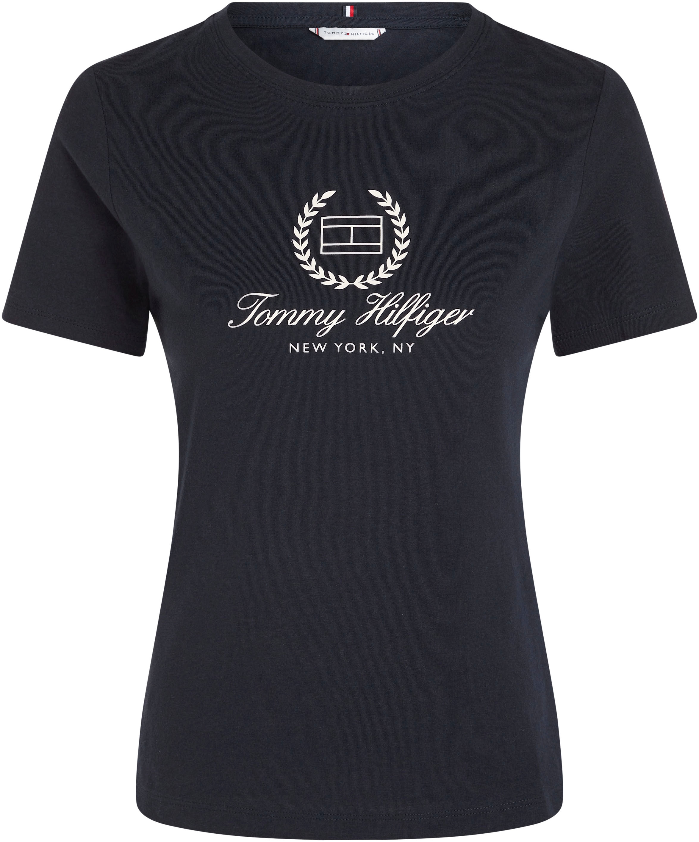 Tommy Hilfiger T-Shirt »SLIM FLAG SCRIPT TEE SS«, mit Logodruck auf der  Brust online shoppen bei Jelmoli-Versand Schweiz