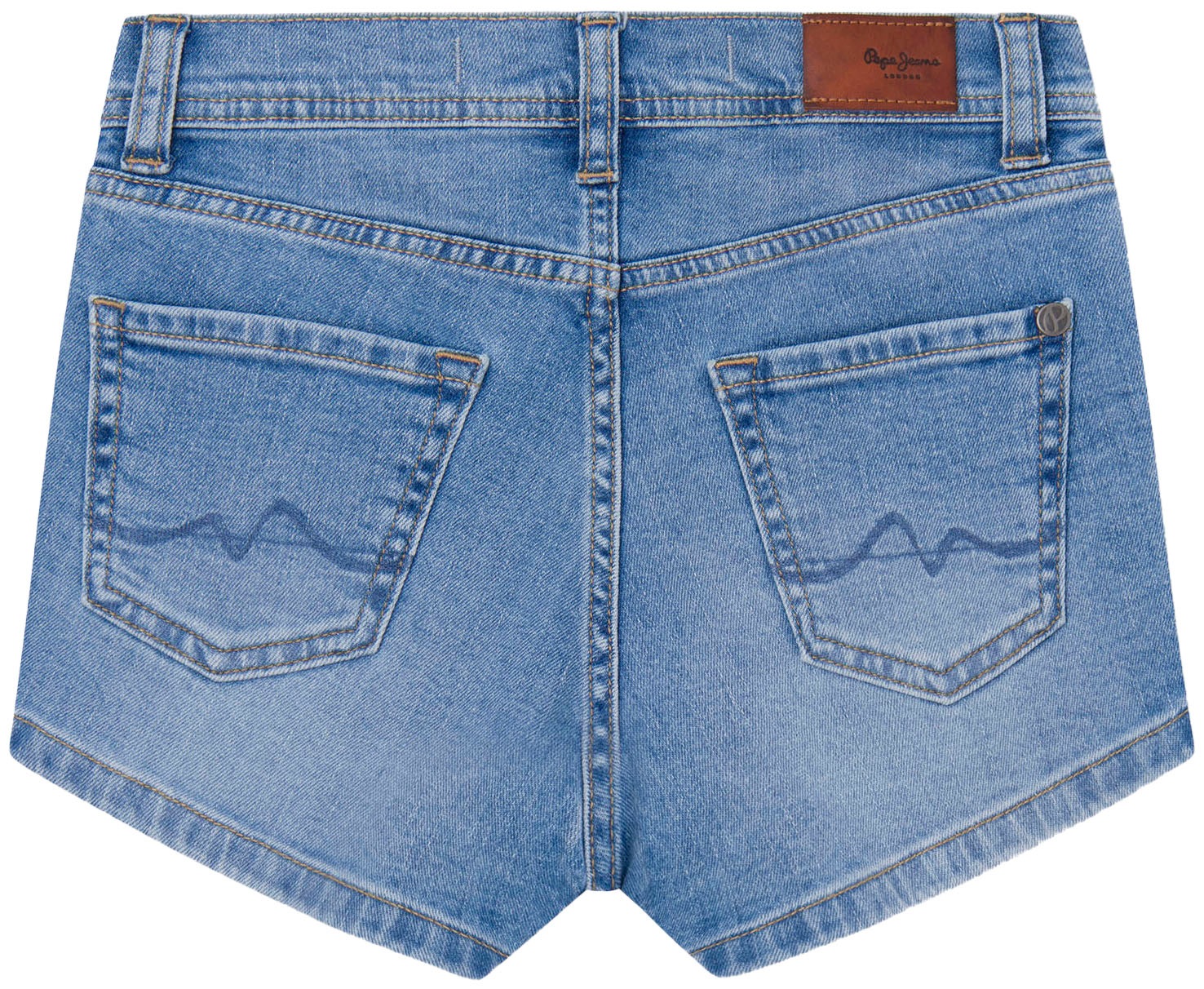 Pepe Jeans Shorts, mit Ledermarkenlabel auf der Rückseite