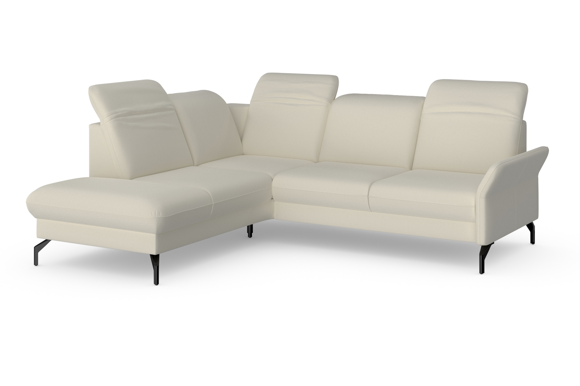 sit&more Ecksofa »Fashion L-Form«, wahlweise mit Kopfteilverstellung und Vorziehsitz, motorisch