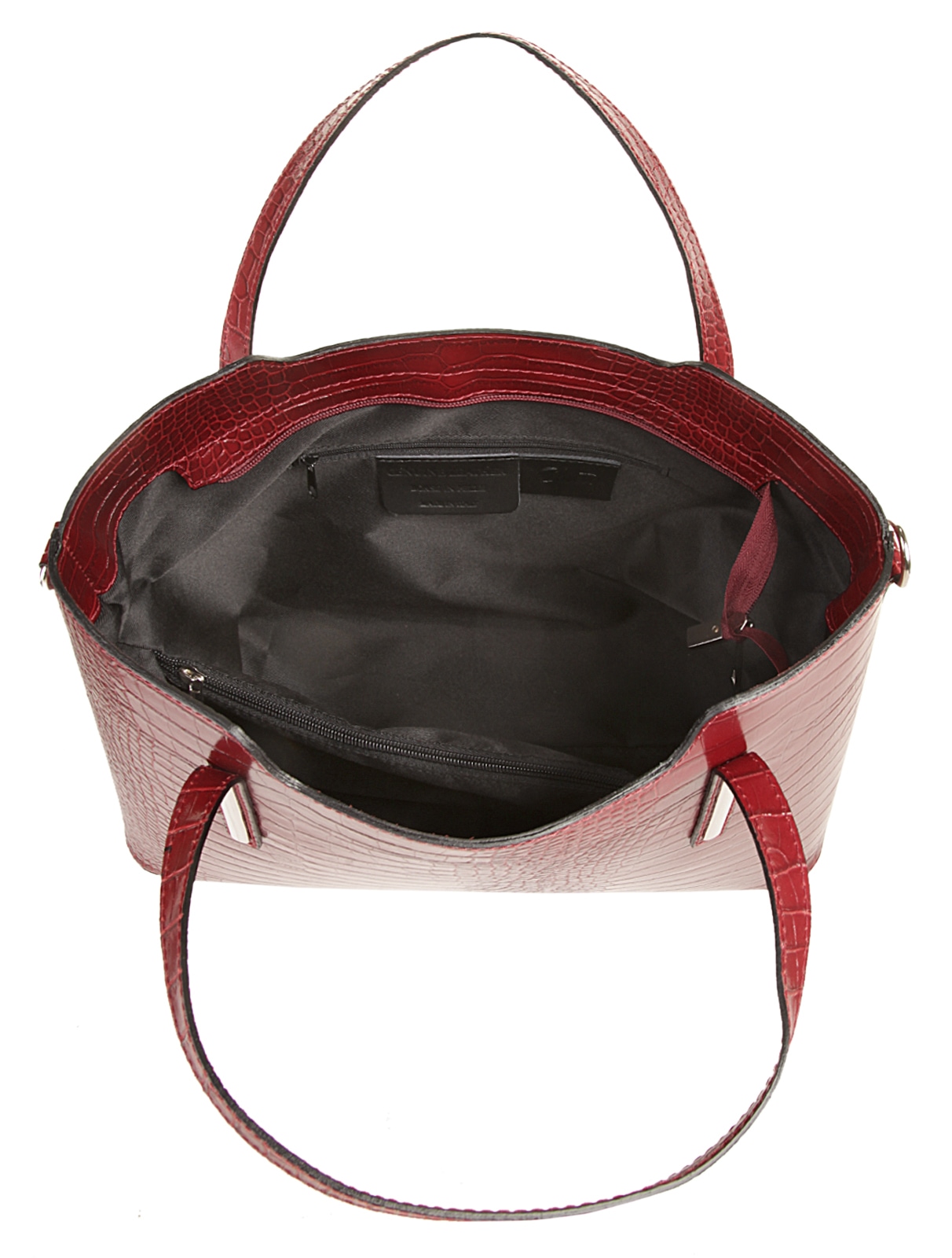 Cluty Henkeltasche, echt Leder, Made in Italy
