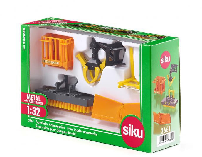 Siku Spielzeug-Traktor »SIKU Farmer, Frontlader Anbaugeräte (3661)«, (Set, 4 tlg.)
