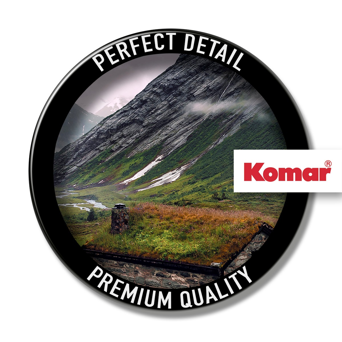 Komar Leinwandbild »Moody Mountains - Grösse 60 x 40 cm«, Baum-Blätter-Natur-Berge-Blumen-Foto-Jahreszeiten-Landschaft-Meer-Strand-Palmen, (Packung, 1 St.), Keilrahmenbild mi Echtholzrahmen