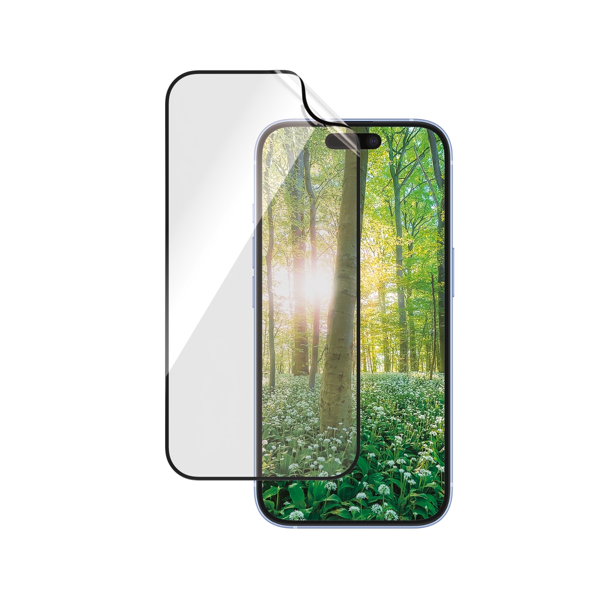 PanzerGlass Displayschutzfolie »ECO MATRIX Screen Protection«, für Apple iPhone 16-Apple iPhone 15, Displayschutz, Schutzfolie, Bildschirmschutz, kratz- & stossfest