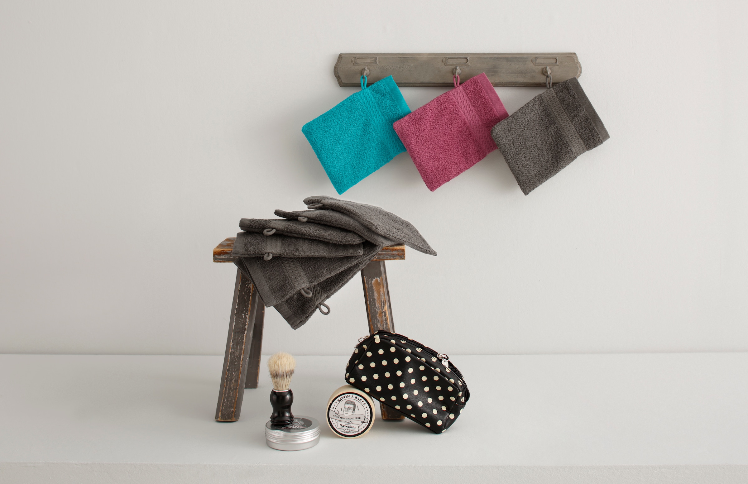 Baumwolle (6 Uni-Farben, home Waschlappen, »Juna«, im online Serie, Bordüre, my kaufen | und als Jelmoli-Versand Waschhandschuh tlg.), Set 100%