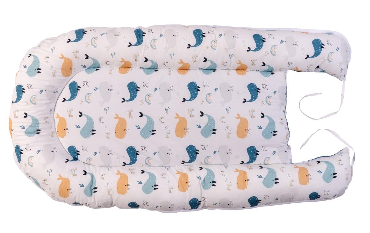 ULLENBOOM ® Bettnestchen »Cocoon Waffel-Motiv Wale 55 x 95 cm«