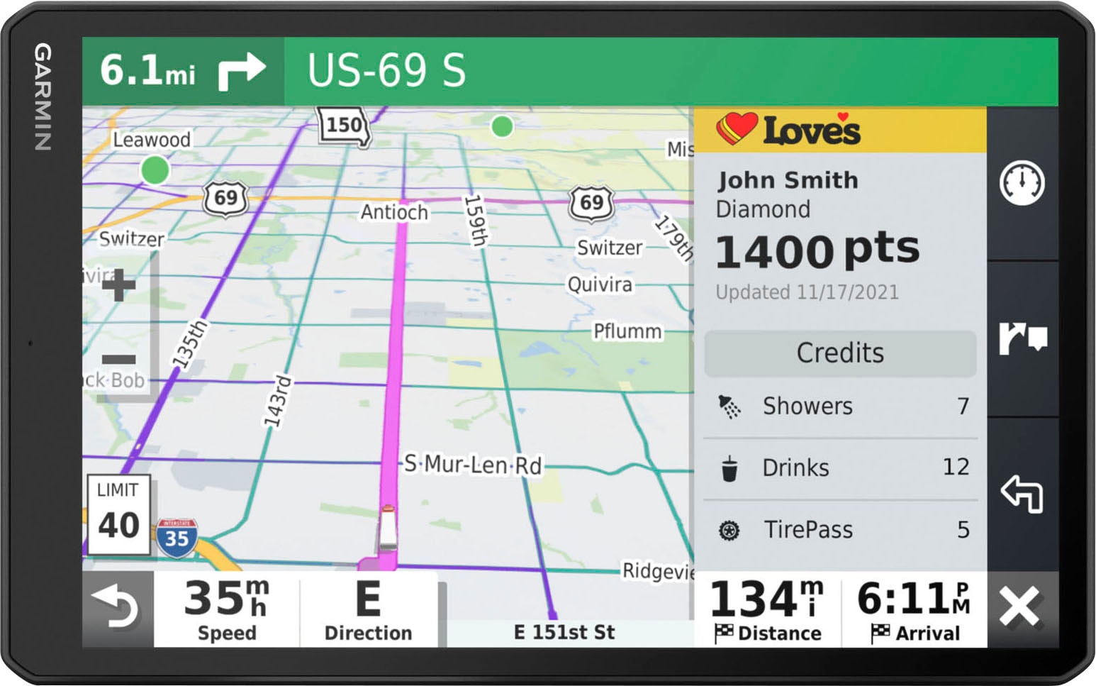 Garmin LKW-Navigationsgerät »Dezl LGV1010 EU, MT-D, GPS«