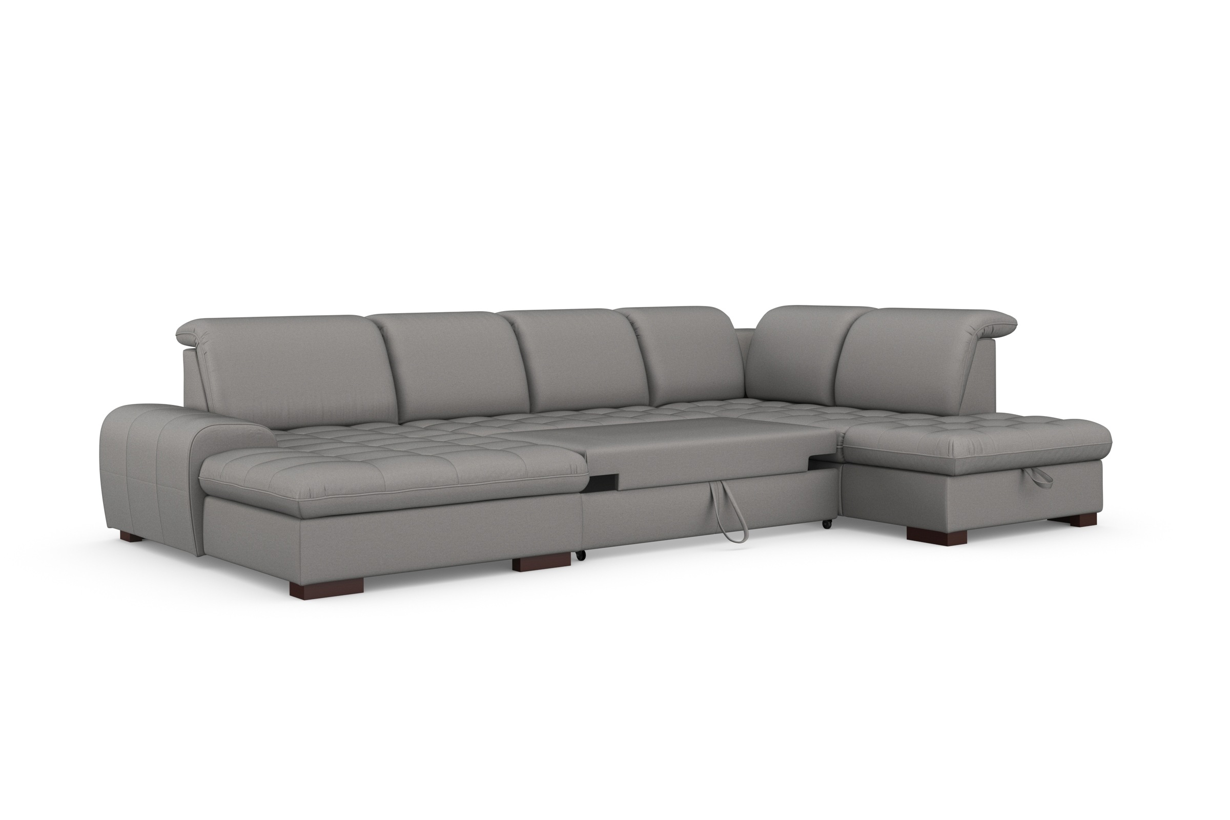 sit&more Wohnlandschaft »Luxor U-Form«, wahlweise mit Bettfunktion, Bettkasten und Kopfteilverstellung