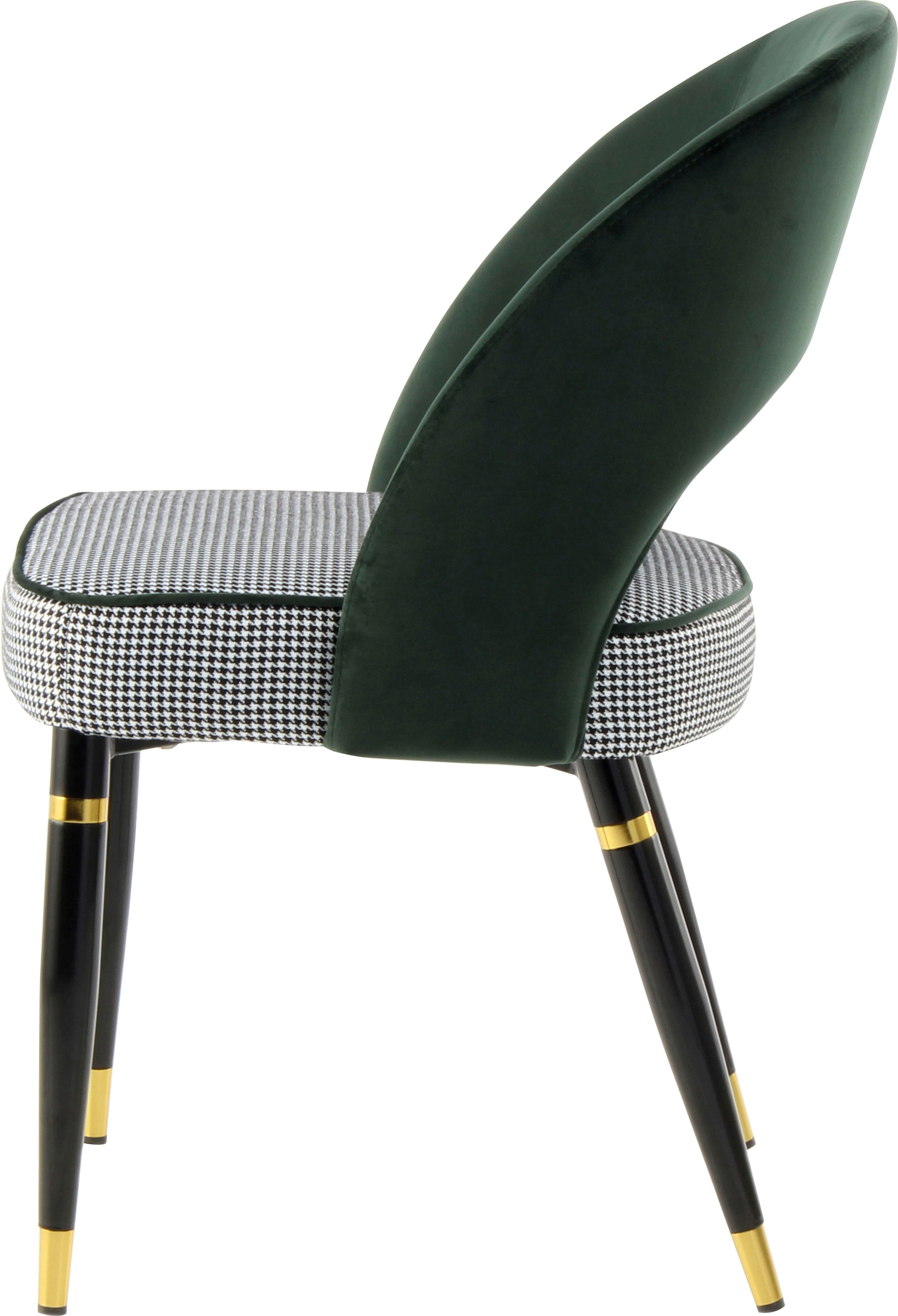 Kayoom Polsterstuhl »Stuhl Courtney 525 2er-Set, 2er-Set Stühle, komfortables Sitzgefühl«, (Set), 2 St., samtweicher Bezug, modern, weicher Stoffbezug