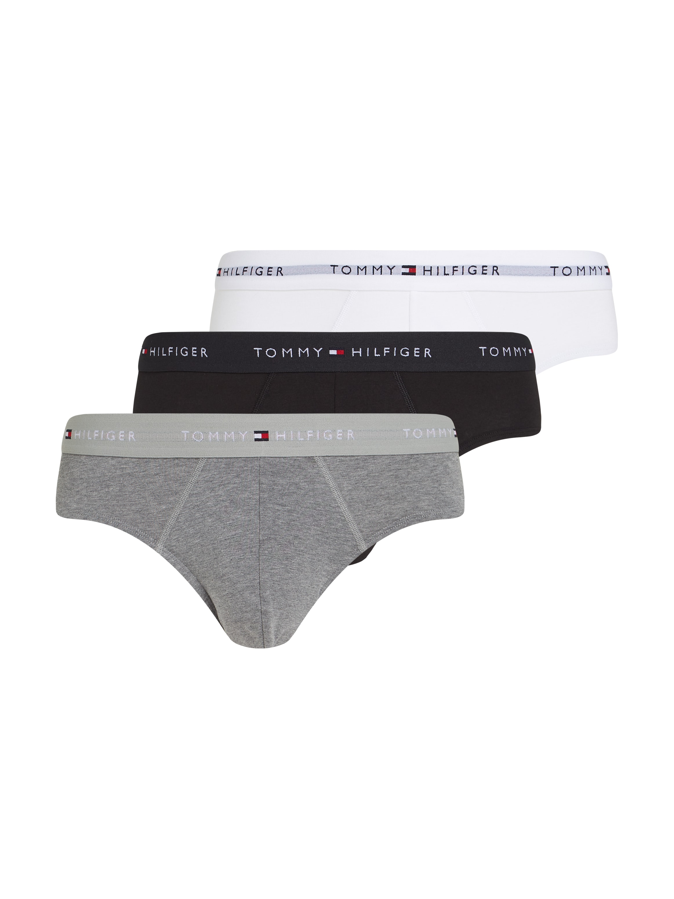 Tommy Hilfiger Underwear Slip »3P BRIEF DTM« Packung, 3er, 3 Stk. mit Logo-Elastikbund