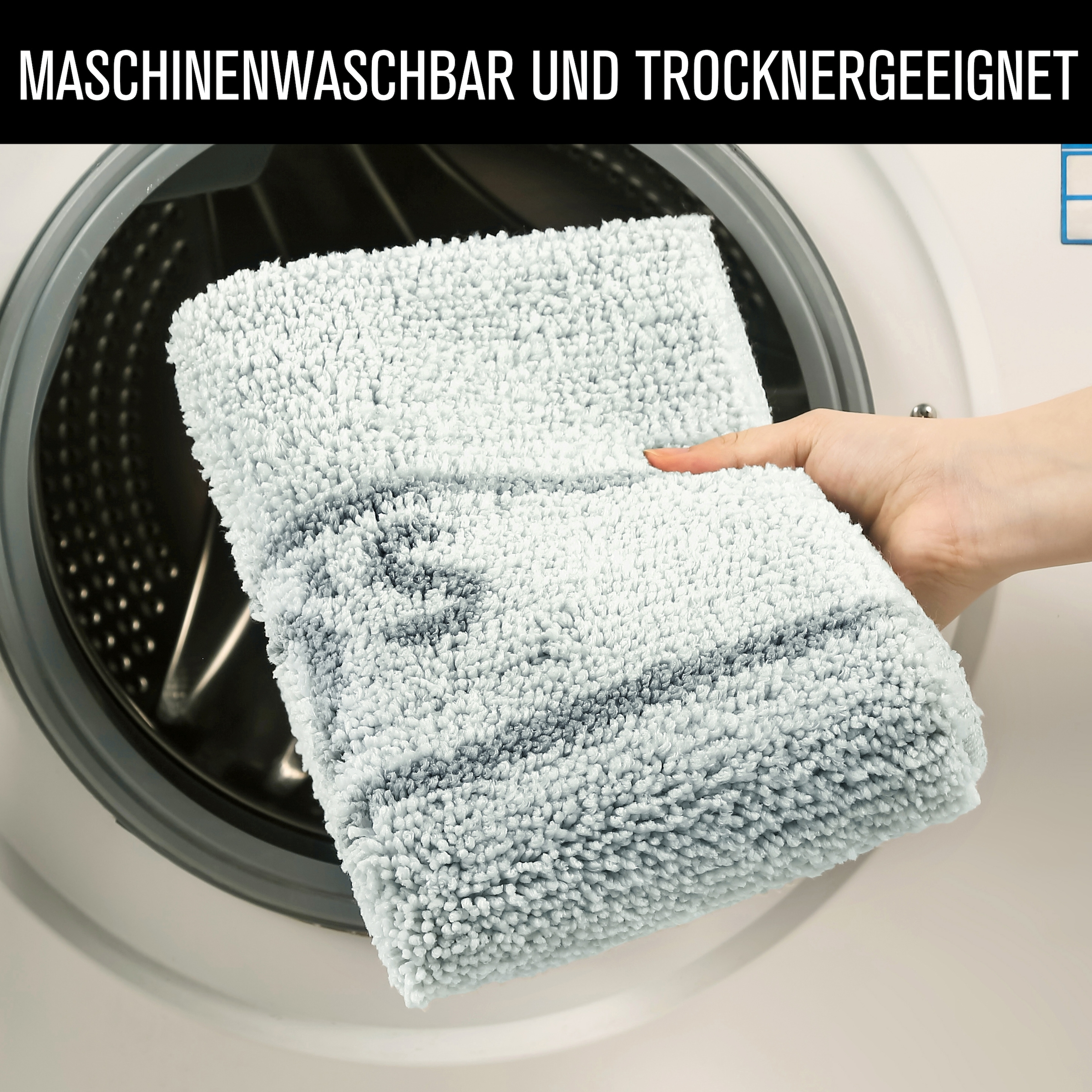 s.Oliver Badematte »Allie, Badvorleger, Badezimmer Teppich, Duschvorleger«, rutschhemmend beschichtet, strapazierfähig-schnell trocknend, Badteppich, weiche Haptik, unifarben mit s.Oliver Schriftzug