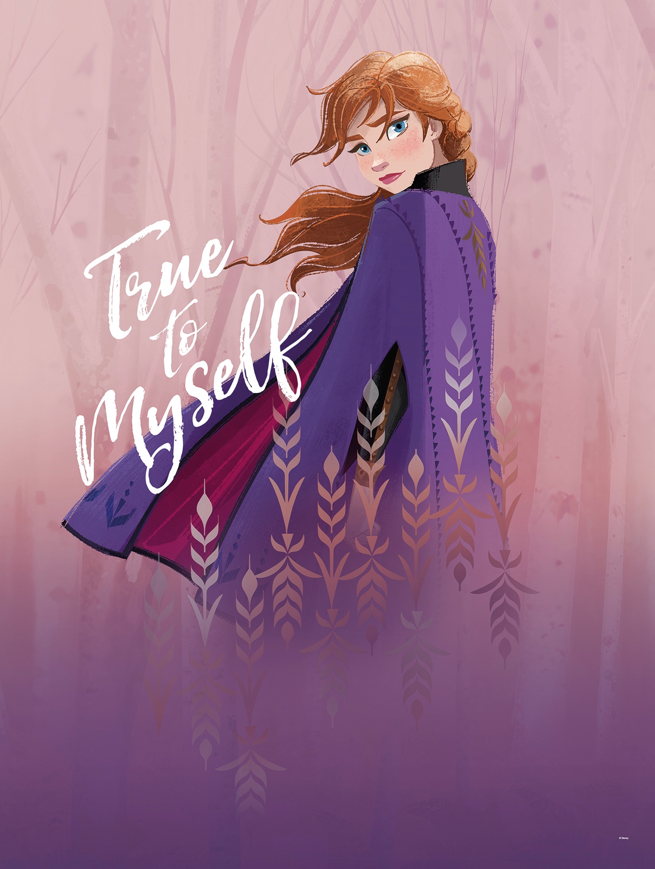 Komar Poster »Frozen Anna True to Myself«, Disney, (1 St.), Kinderzimmer, Schlafzimmer, Wohnzimmer