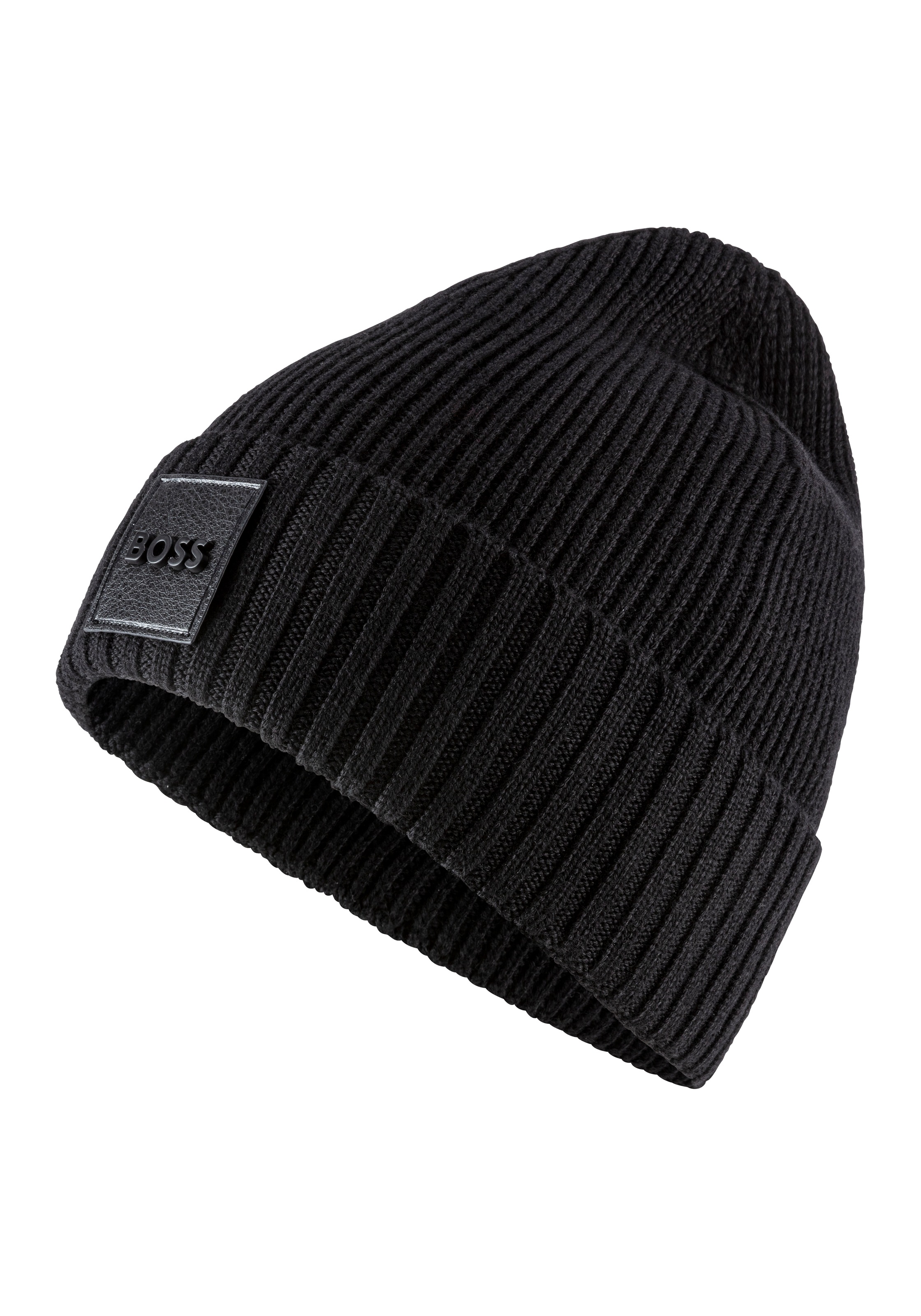 BOSS Beanie »Flavio« aus Rippenstrick