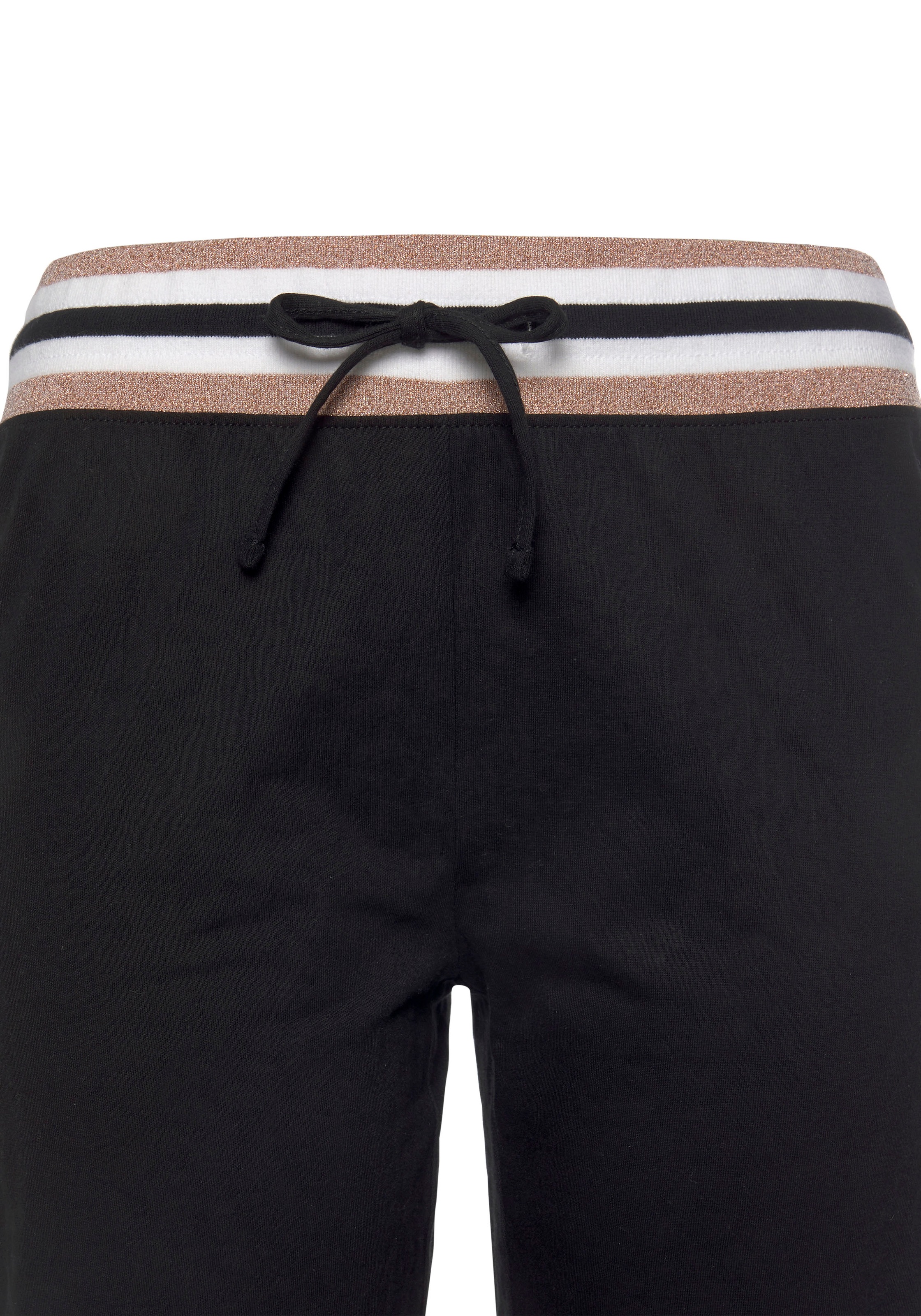 Vivance Dreams Pyjama, (2 tlg.), mit kontrastfarbenen Tape Details