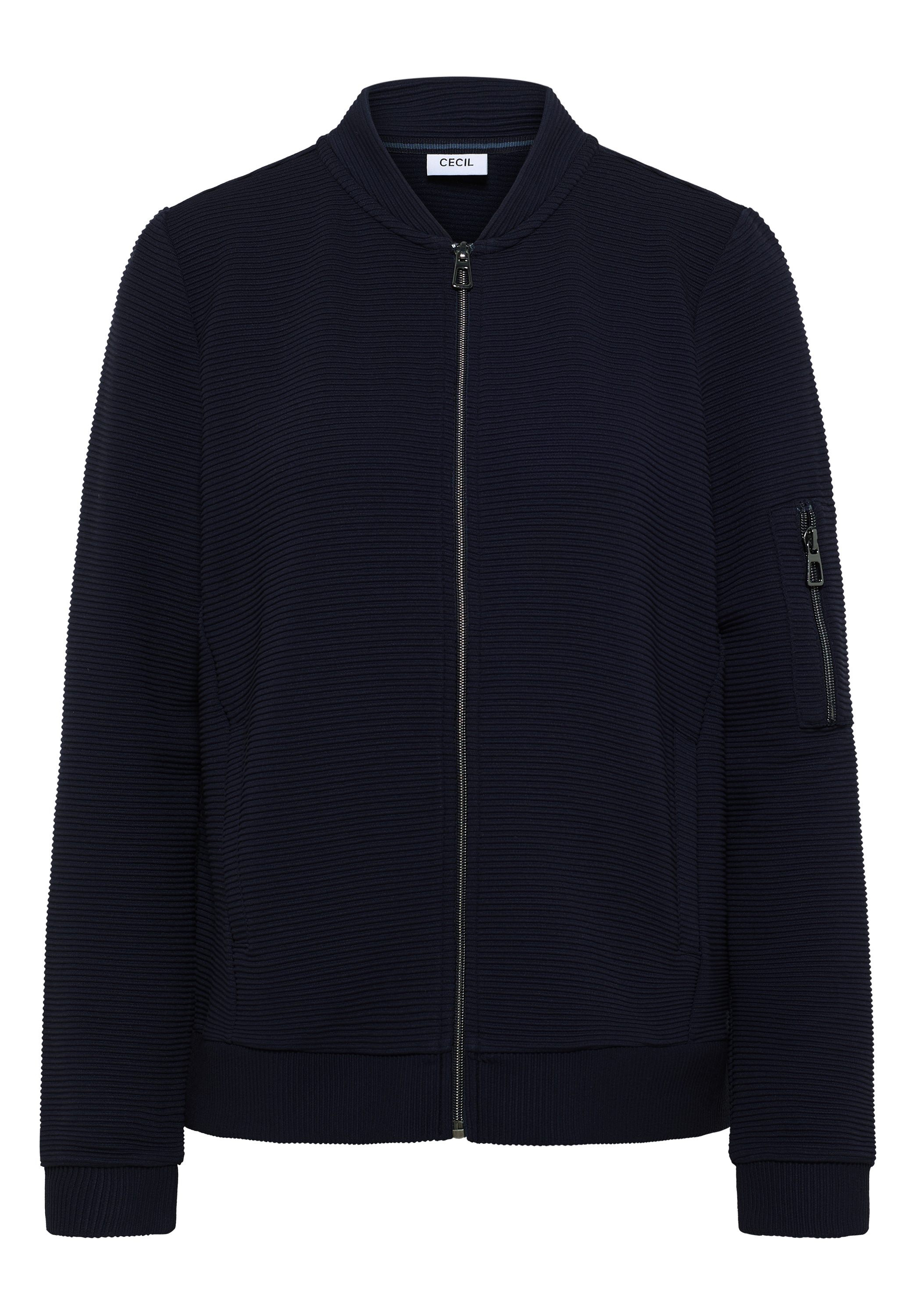 Cecil Blouson, mit Reissverschluss, im Ottoman-Look