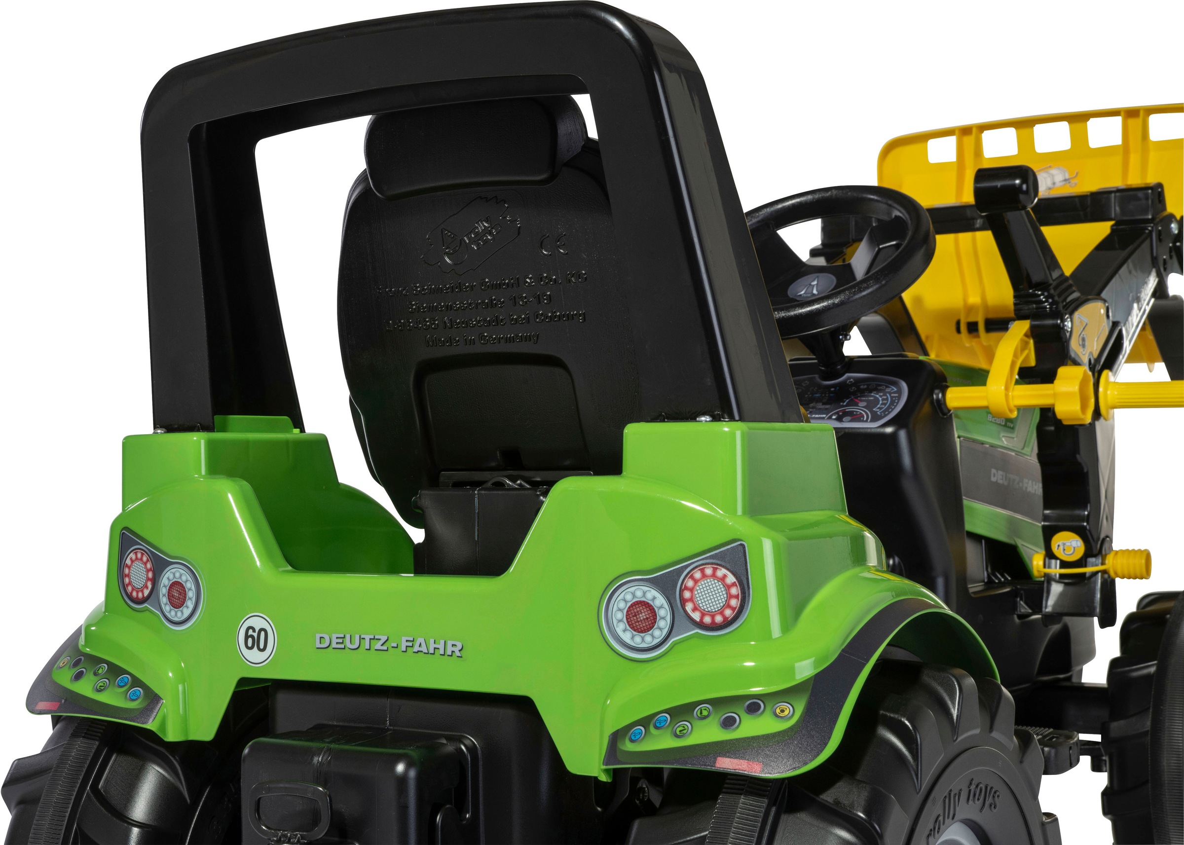 rolly toys® Trettraktor »rollyFarmtrac Premium II Deutz 8280 TTV«, mit Frontlader, BxTxH: 150x54x75 cm