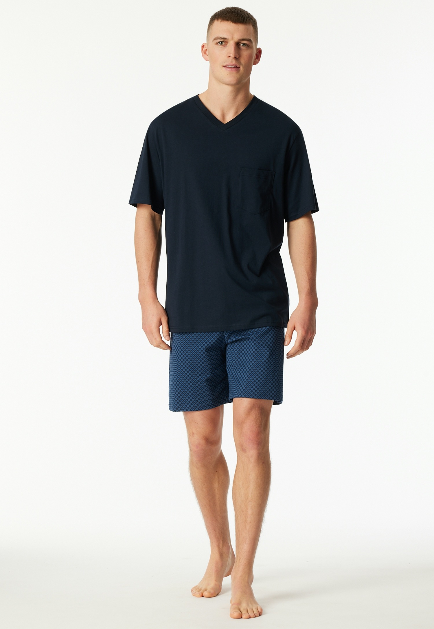 Schiesser Shorty »Comfort Essentials« 2 tlg. mit aufgesetzter Brusttasche
