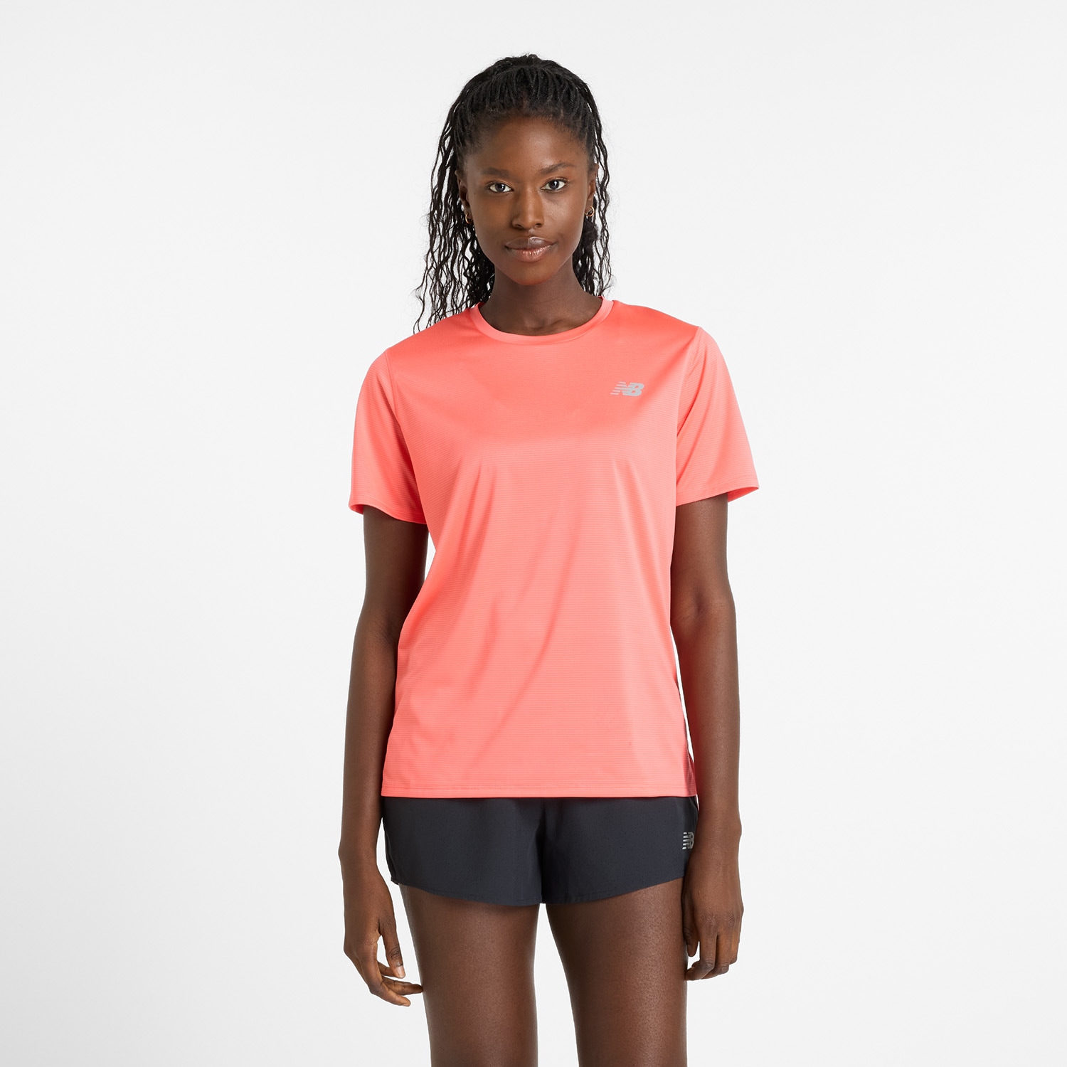 New Balance Laufshirt »WOMENS RUNNING S/S TOP«, mit Markenlogo