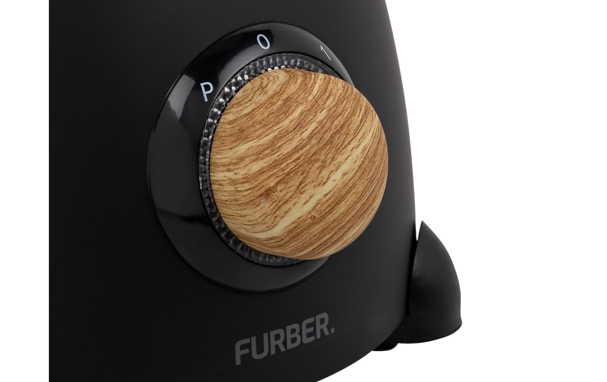 FURBER Standmixer »Standmixer Schwarz/Holz«, 500 W