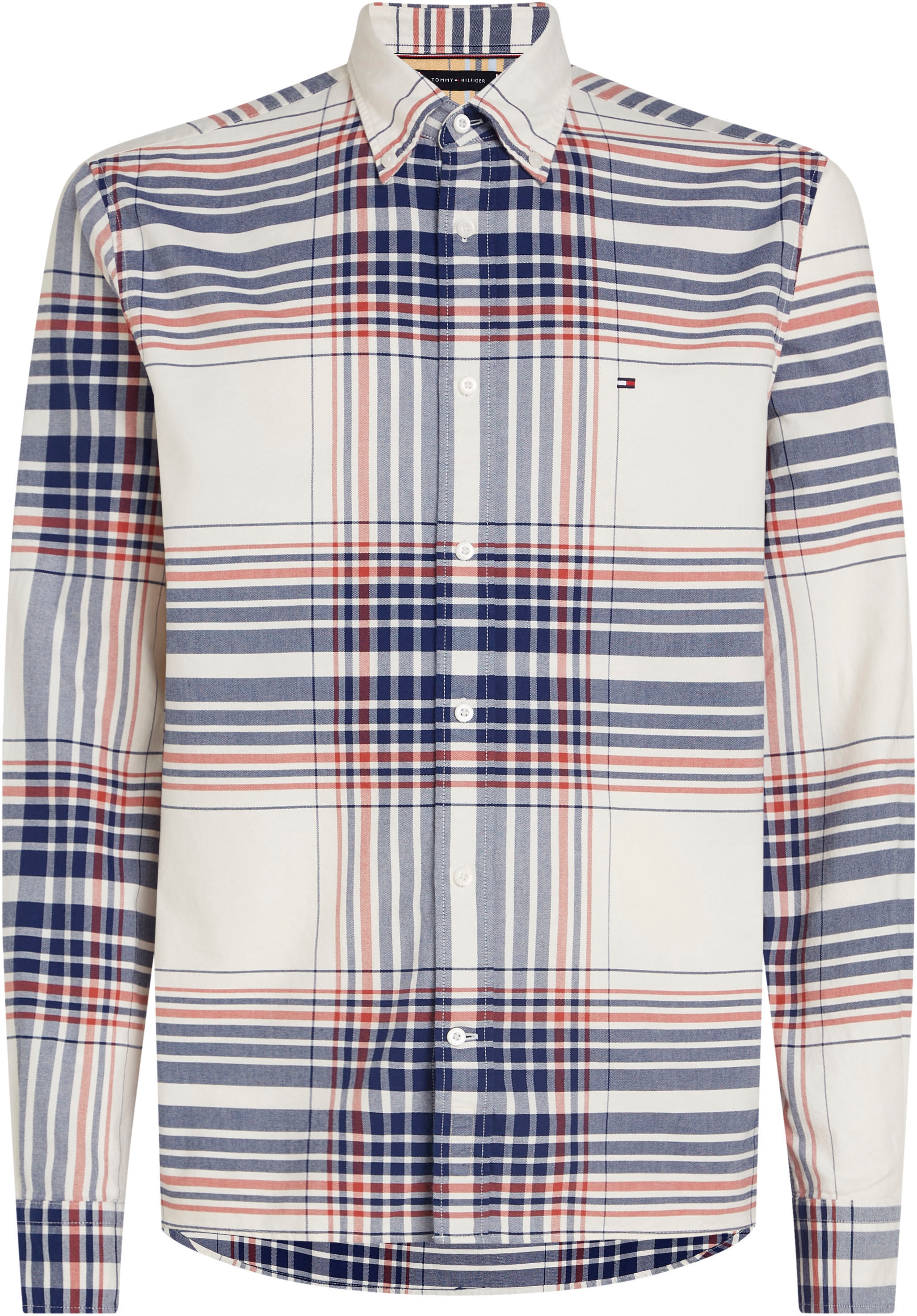 Tommy Hilfiger Langarmhemd »XL OXFORD CHECK RF SHIRT«, mit grossem Karomuster