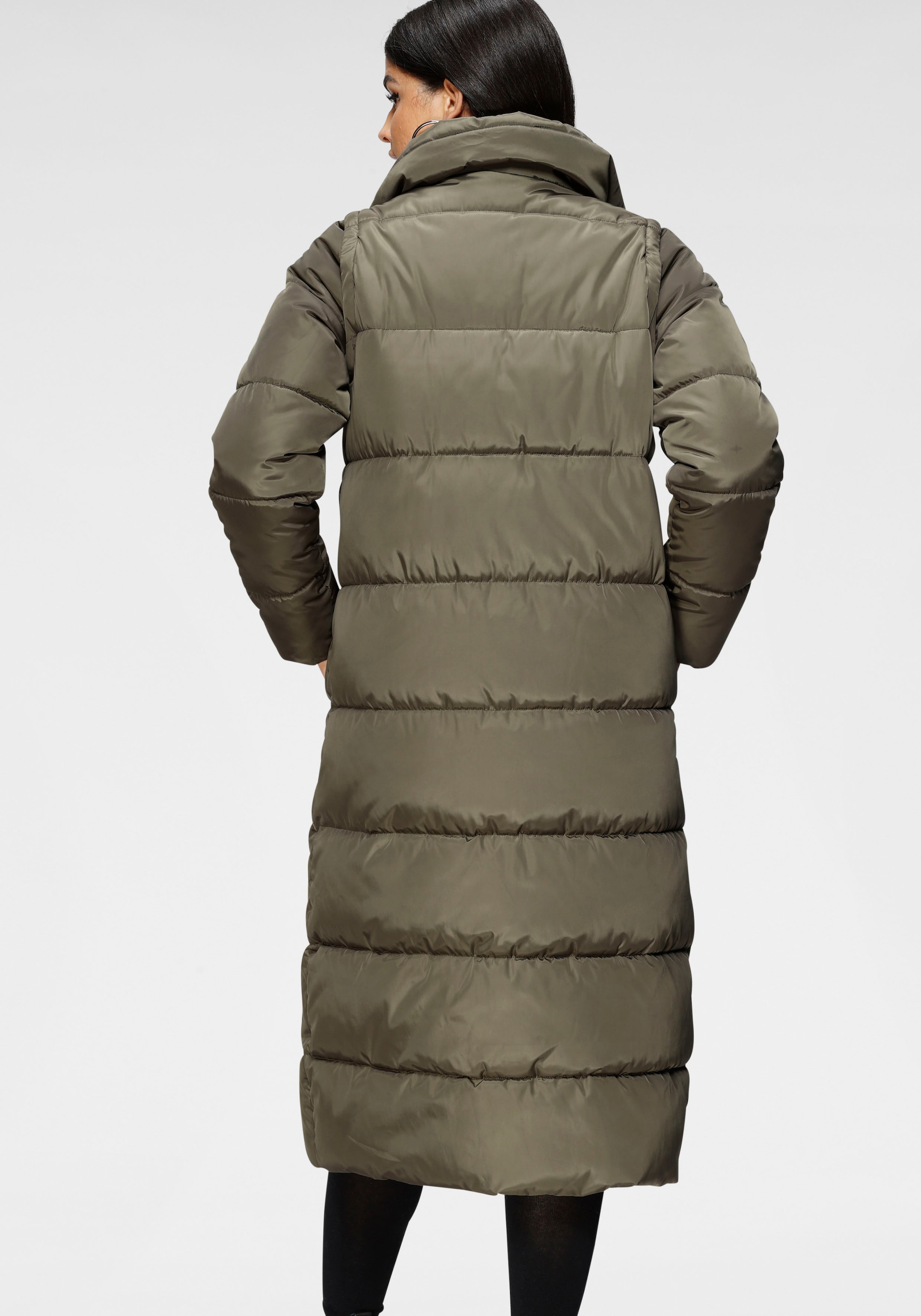 ONLY Steppmantel »ONLIRINA X-LONG 2IN1 PUFFER OTW«, auch als Weste tragbar