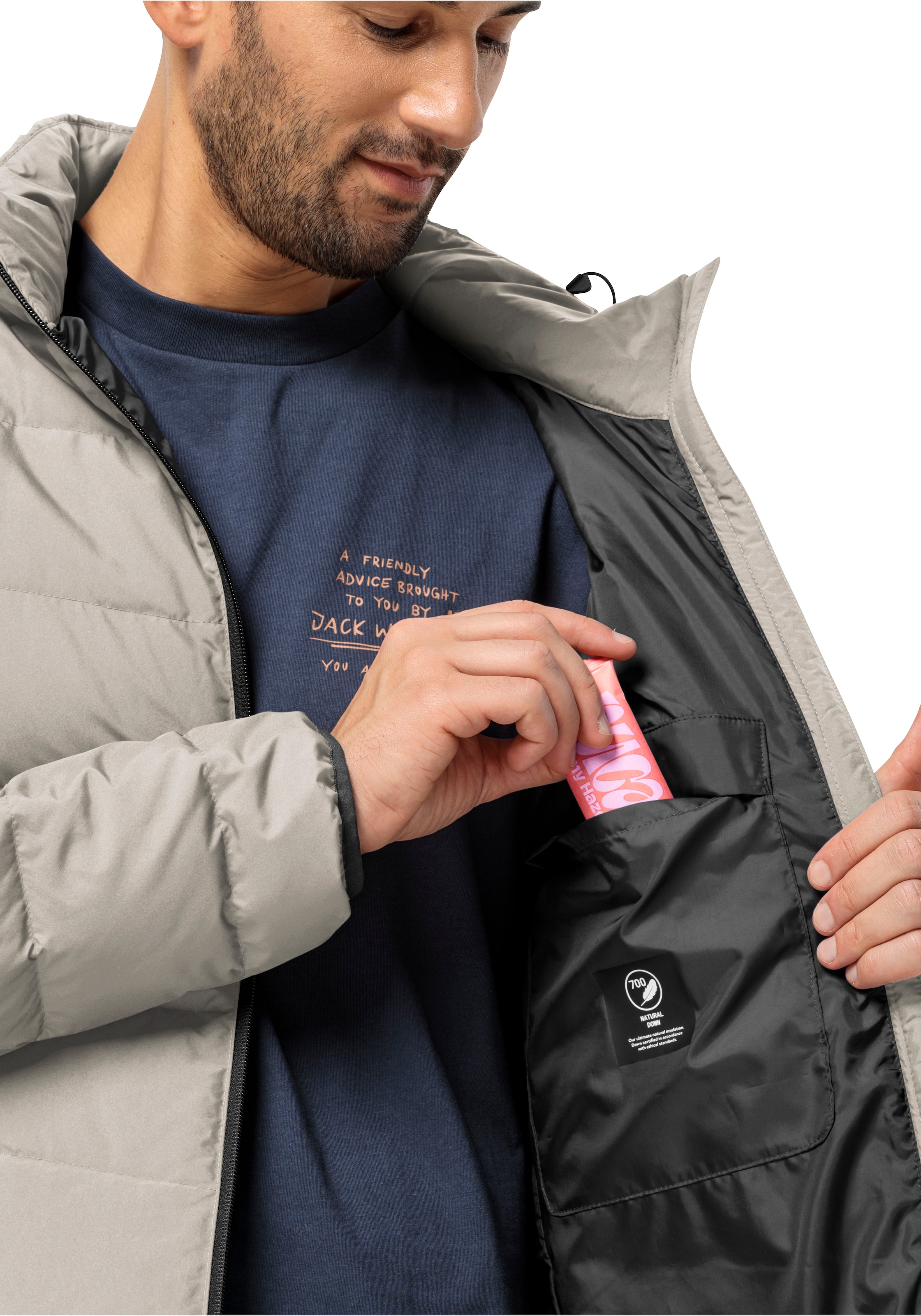 Jack Wolfskin Steppjacke »COLONIUS«, mit Kapuze