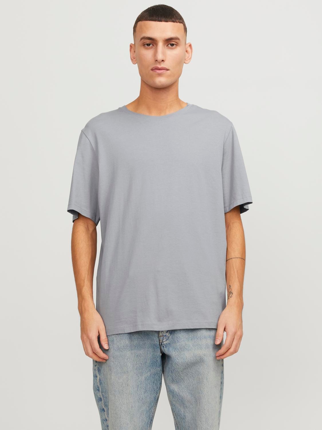 Rundhalsshirt »JJEORGANIC BASIC TEE SS O-NECK NOOS«, mit Rundhalsausschnitt