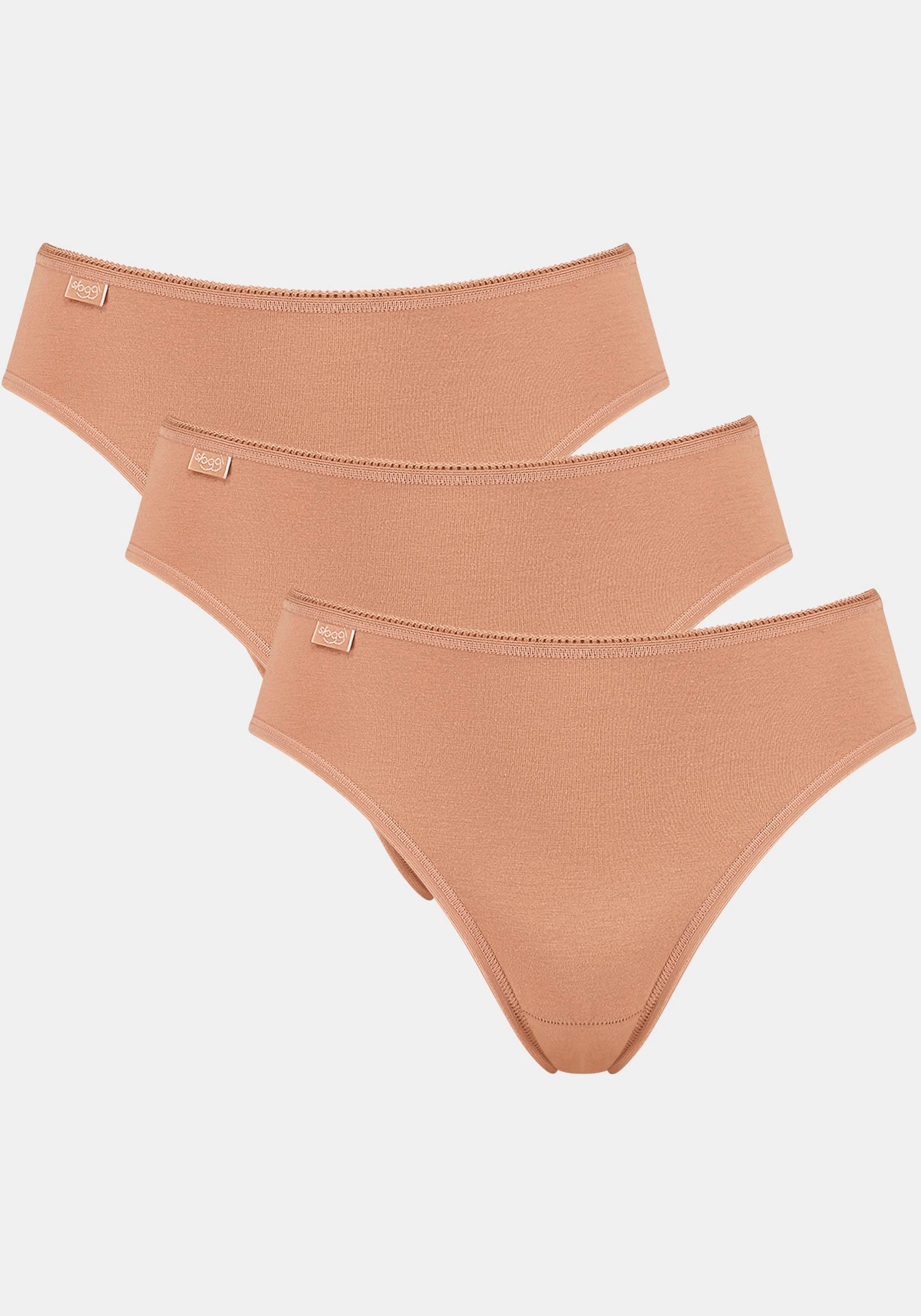 sloggi Taillenslip »24/7 Cotton« 3er Pack, elastischer Bund mit Spitze, flache Nähte