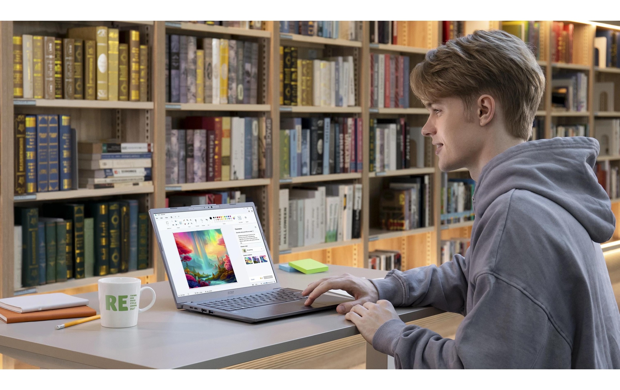 Acer Notebook »Aspire 14 AI (A14-52M-718D)«, 35,42 cm, / 14 Zoll, Intel, Core Ultra 7, ARC