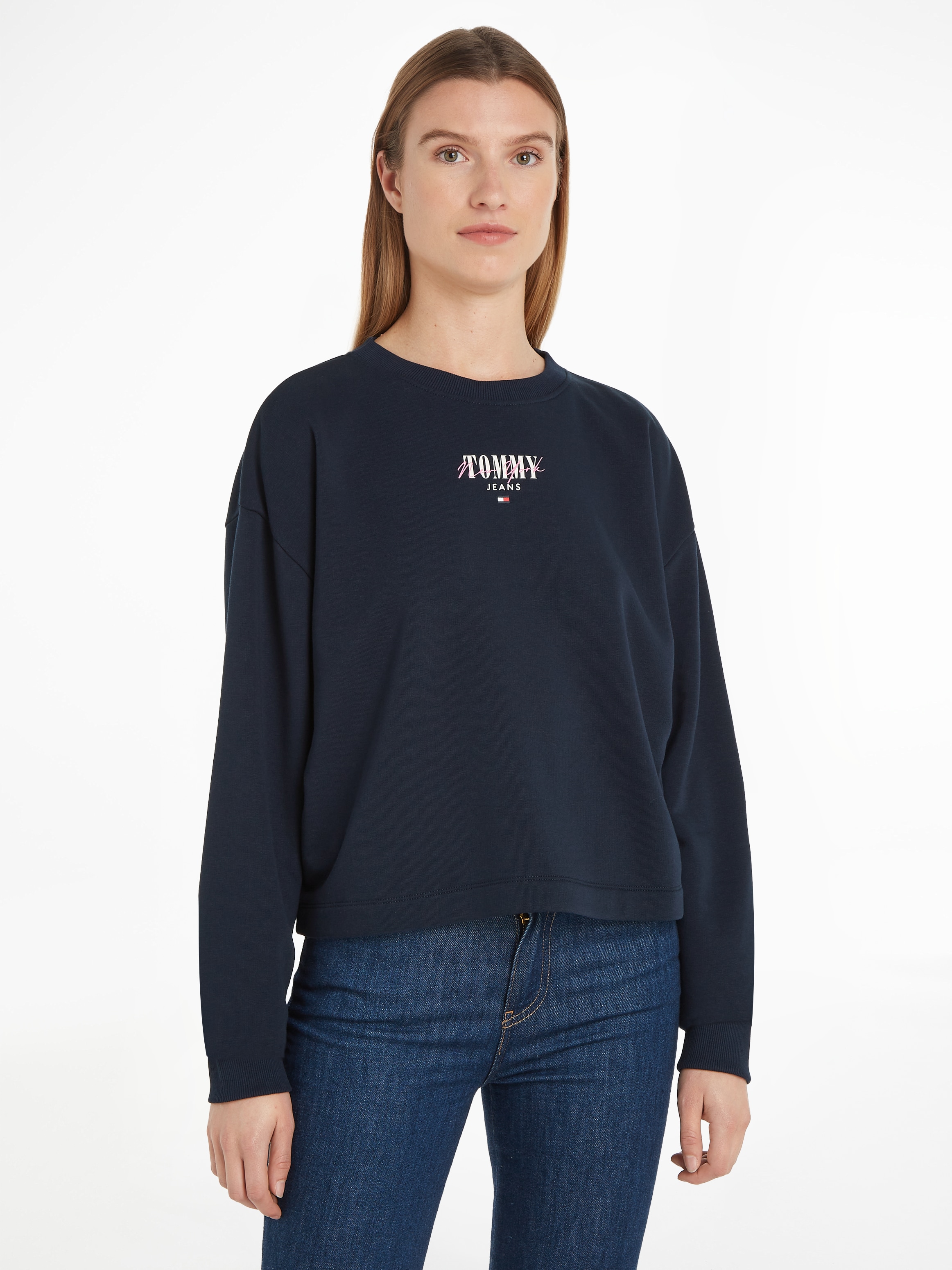 Tommy Jeans Curve Sweatshirt »TJW RLX ESSENTIAL LOGO CREW EXT«, Grosse Grössen