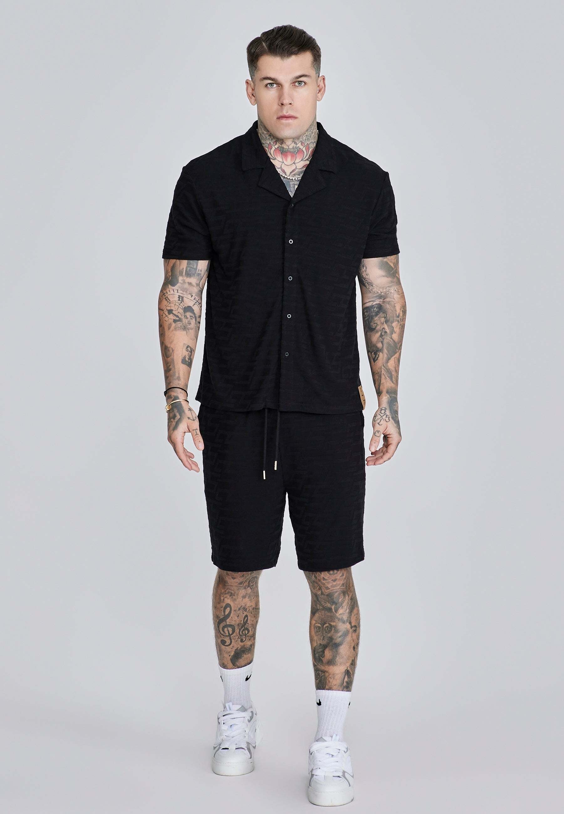 Siksilk Kurzarmhemd »Siksilk Kurzarmhemd Towelling Shirt«