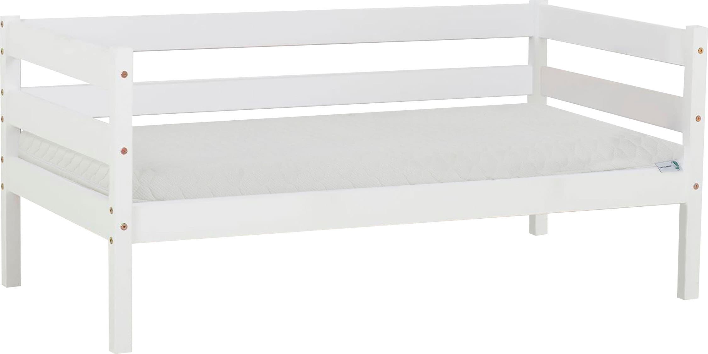 Hoppekids Einzelbett »ECO Comfort Kinderbett, Kiefer Massivholz, Jugendbett inkl. Rollrost« 70x160 cm, wahlweise in verschieden Farben/ Matratze/ Absturzsicherung
