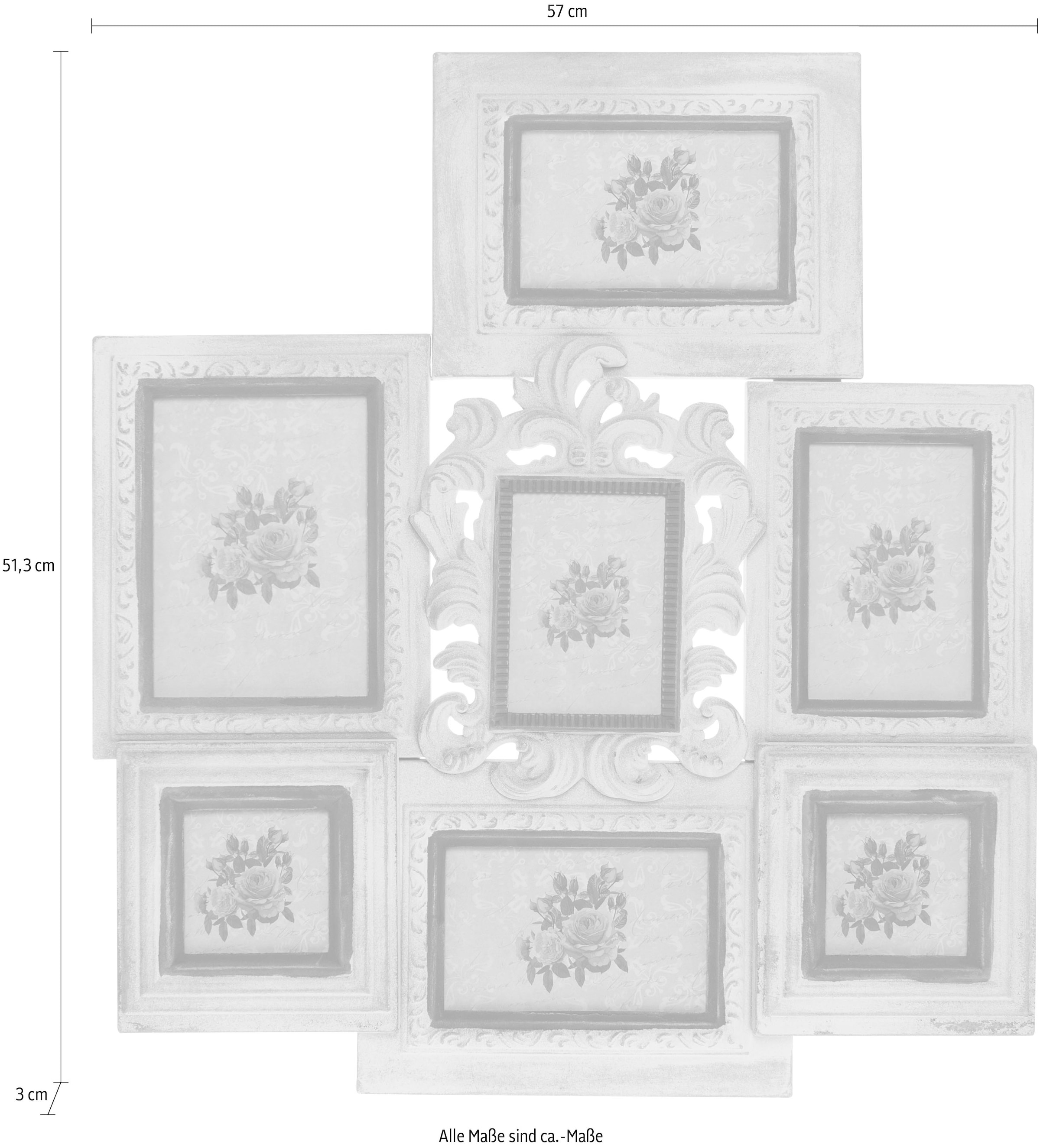 Möbel »Familiy«, & Grössen Collage verschiedenen Fotorahmen, bestellen in erhältlich | Accessoires online Stil, Jelmoli-Versand Myflair Vintage Bilderrahmen