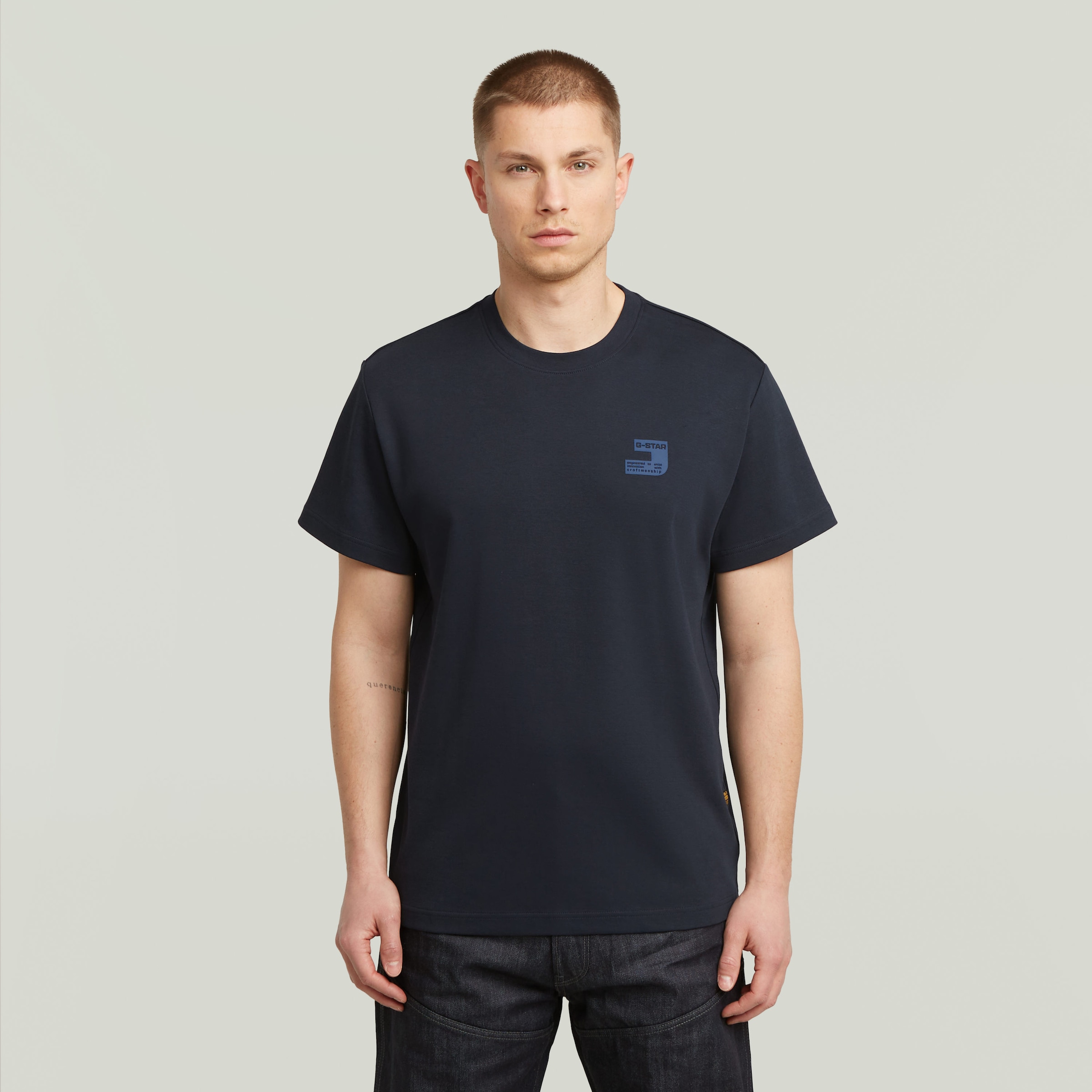 G-STAR T-Shirt »Chest Logo« Rundhals, Regular Fit