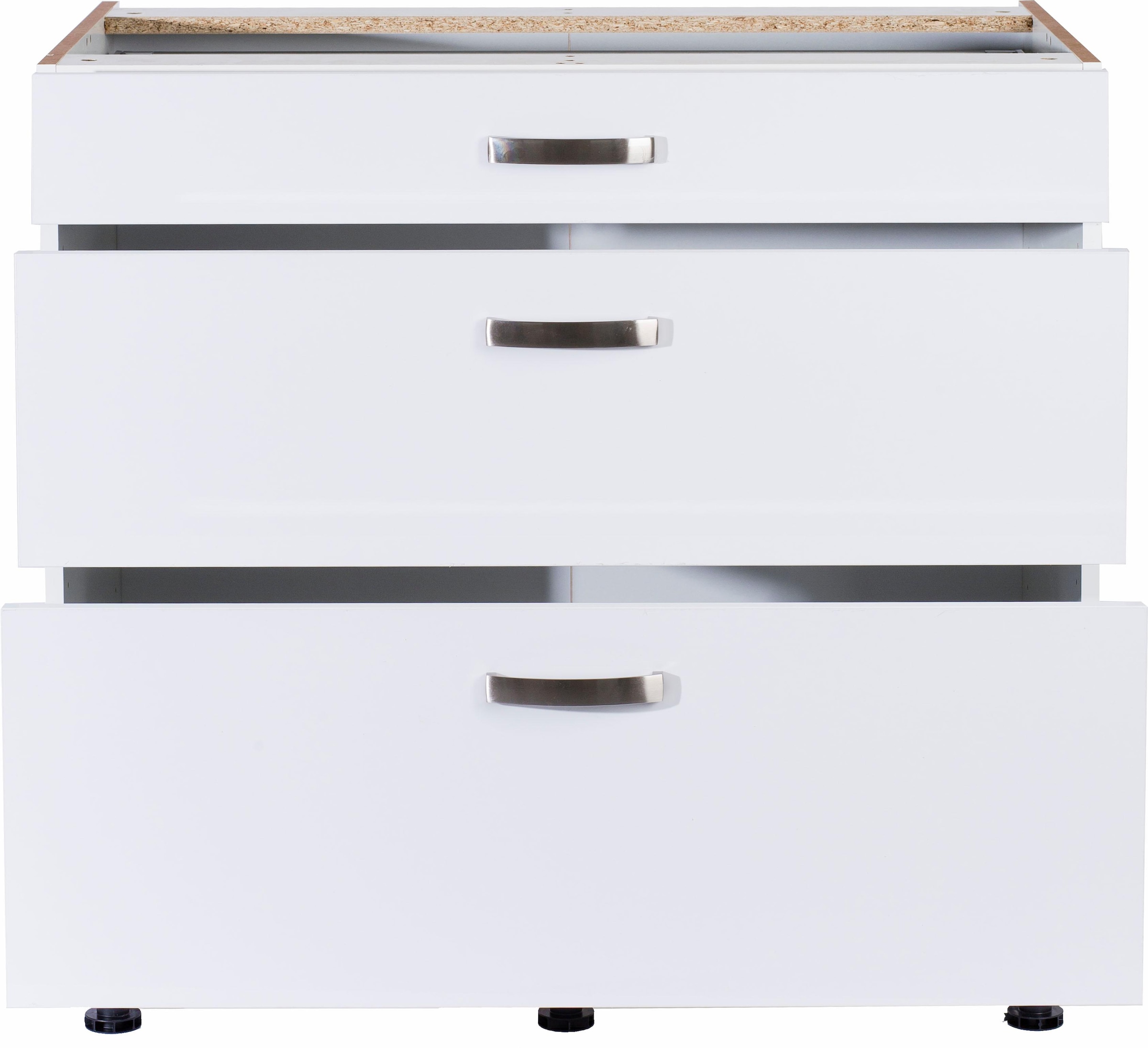 KOCHSTATION Unterschrank »KS-Cara«, Breite 90 cm, mit Vollauszügen und Soft-Close-Funktion