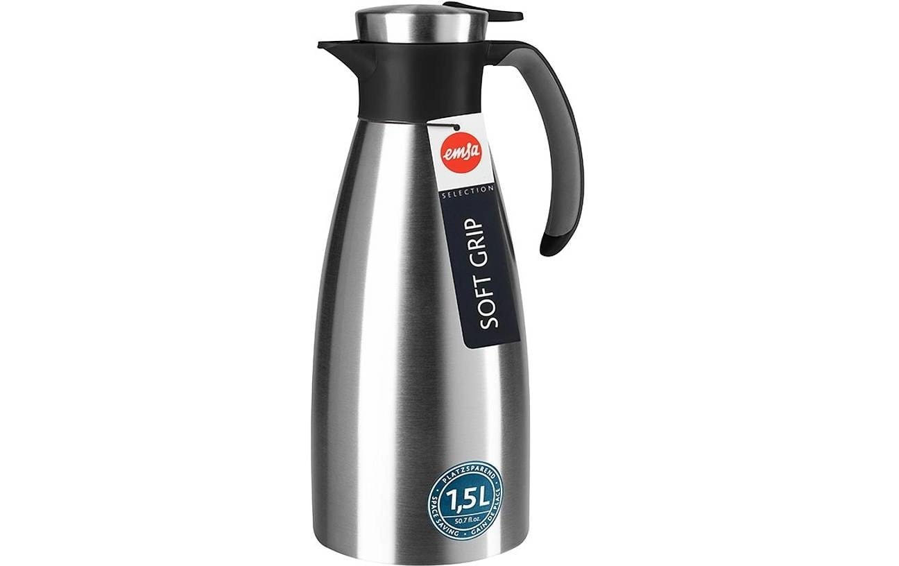 Emsa Thermoflasche »Soft Grip 1500 ml Silberfarben«