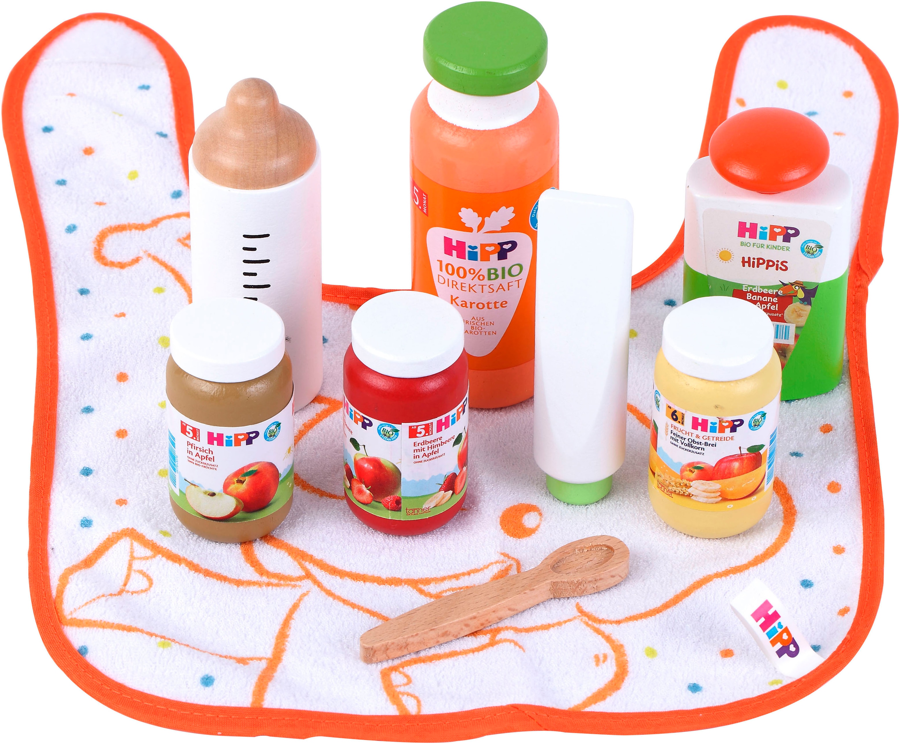 Tanner Kaufladensortiment "Hipp Baby Set mit viel Zubehör" FSC - schützt Wald