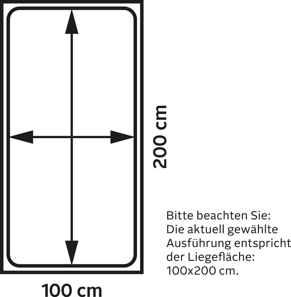 Westfalia Schlafkomfort Polsterbett, mit Bettkasten