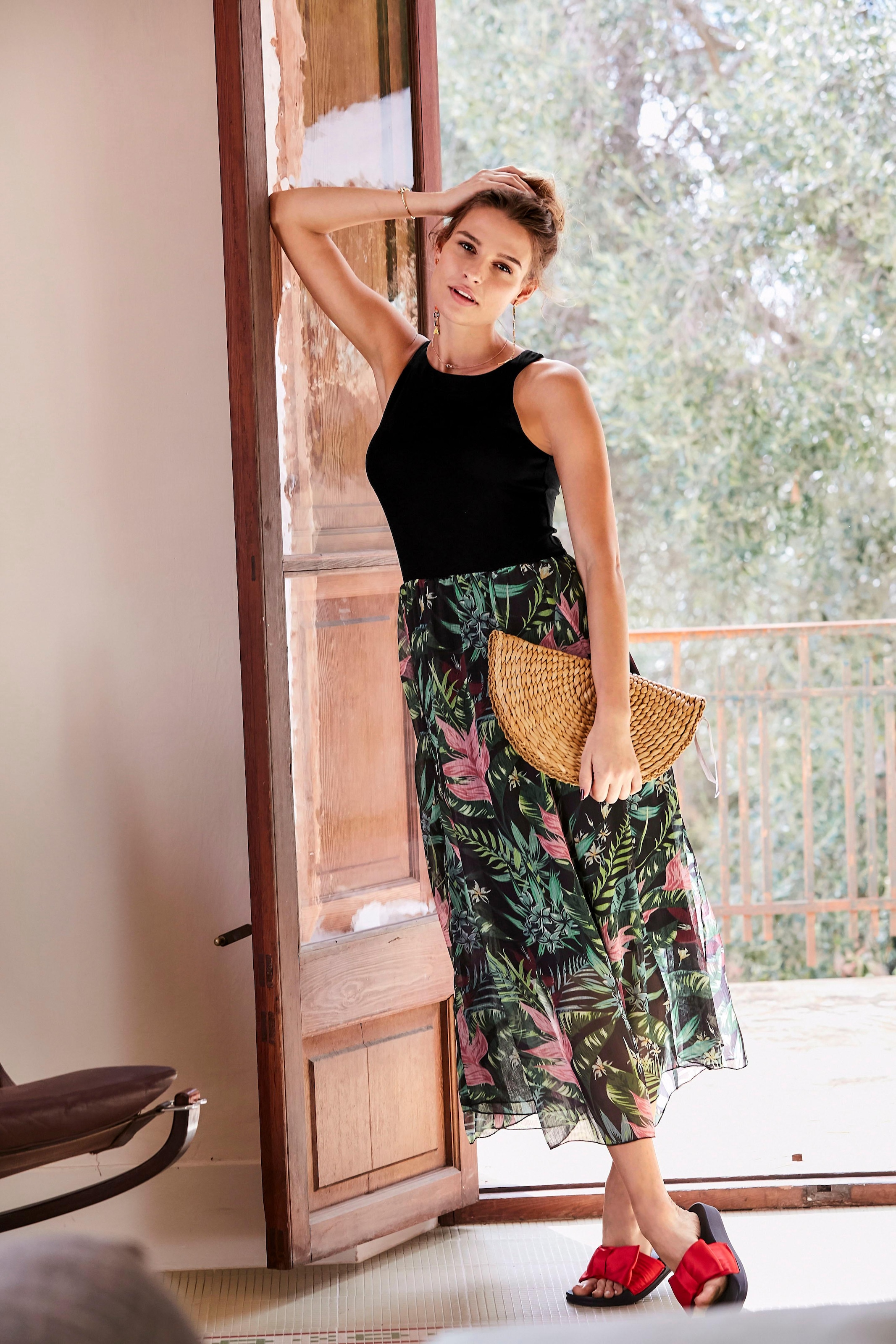 kaufen buntem Sommerkleid, Schweiz Rockteil online SELECTED bei mit Jelmoli-Versand Aniston