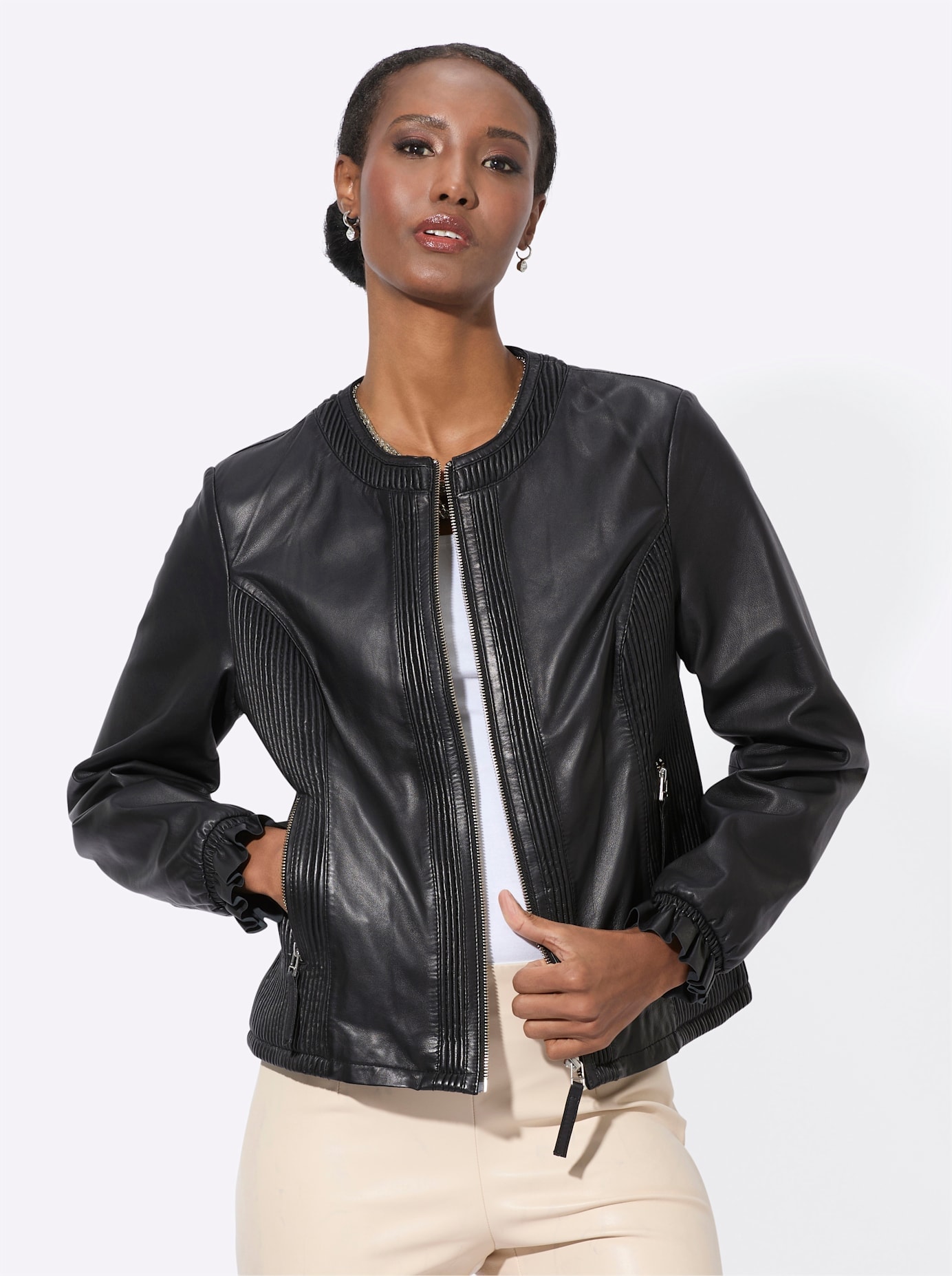 Mainpol Lederblazer »Leder-Blazer«