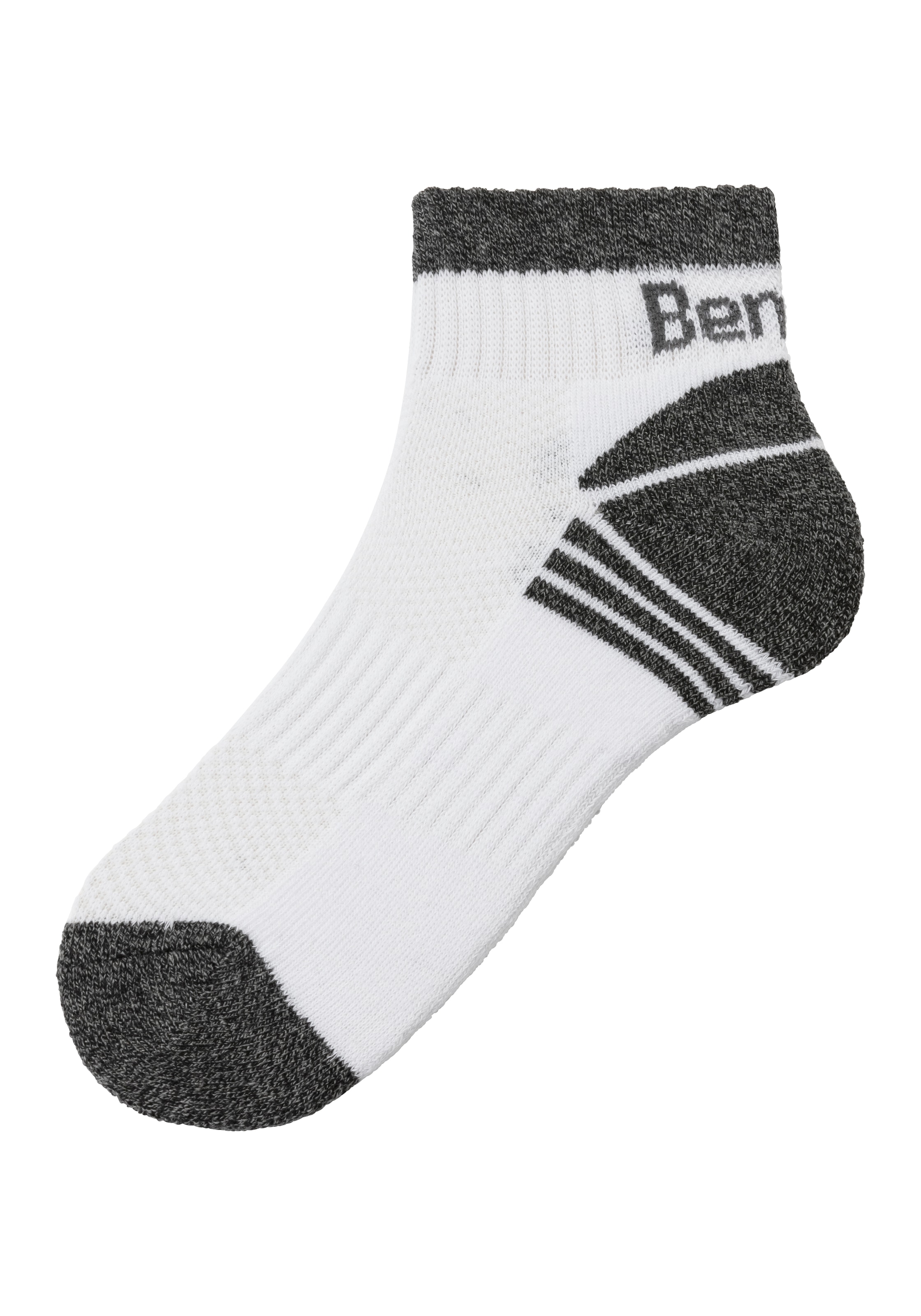 Bench. Kurzsocken, (Packung, 3 Paar), mit Mittelfussgummi und Pikee