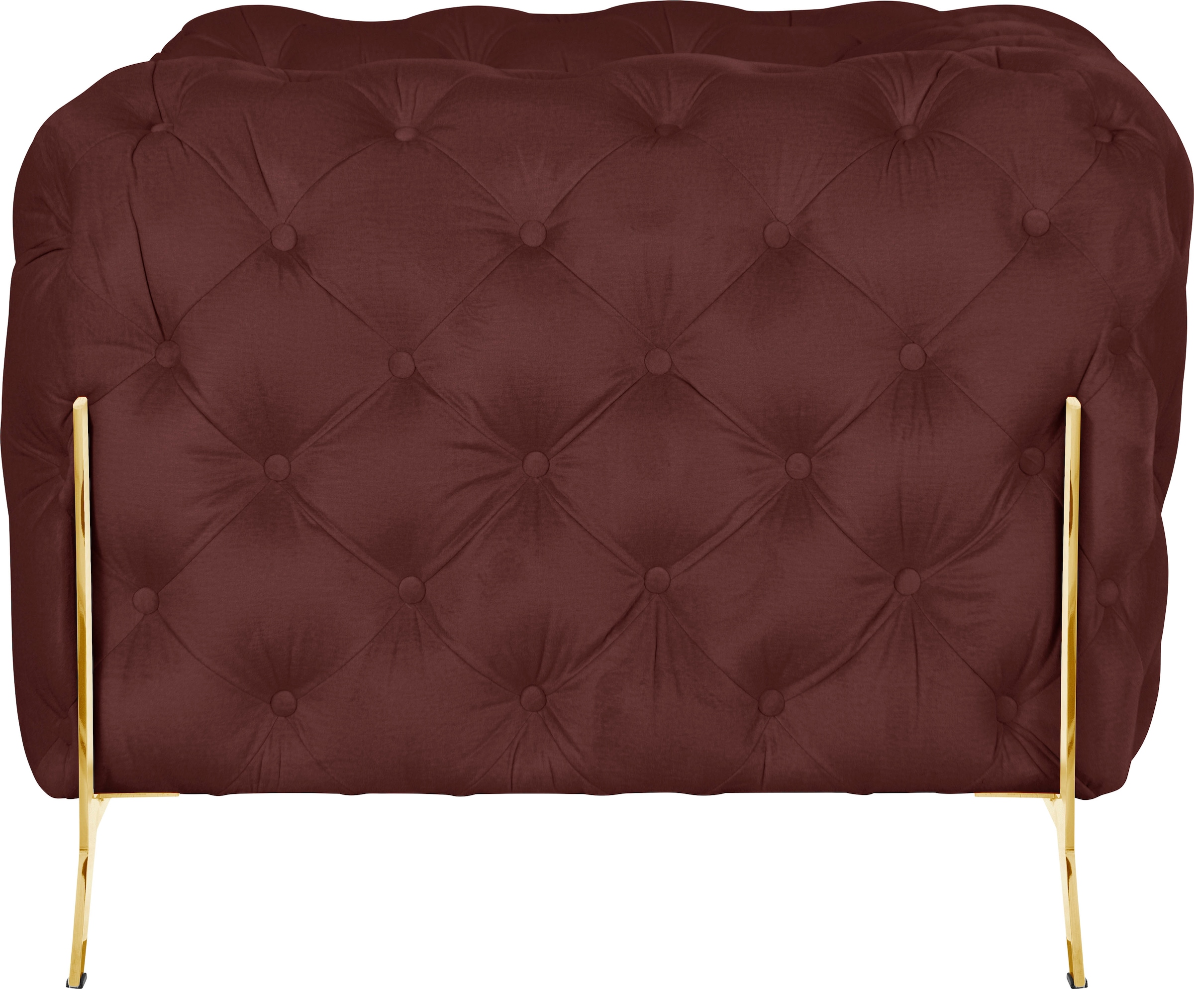 Leonique Chesterfield-Sessel »Amaury Sessel«, aufwändige Knopfheftung, moderne Chesterfield Optik, Fussfarbe wählbar